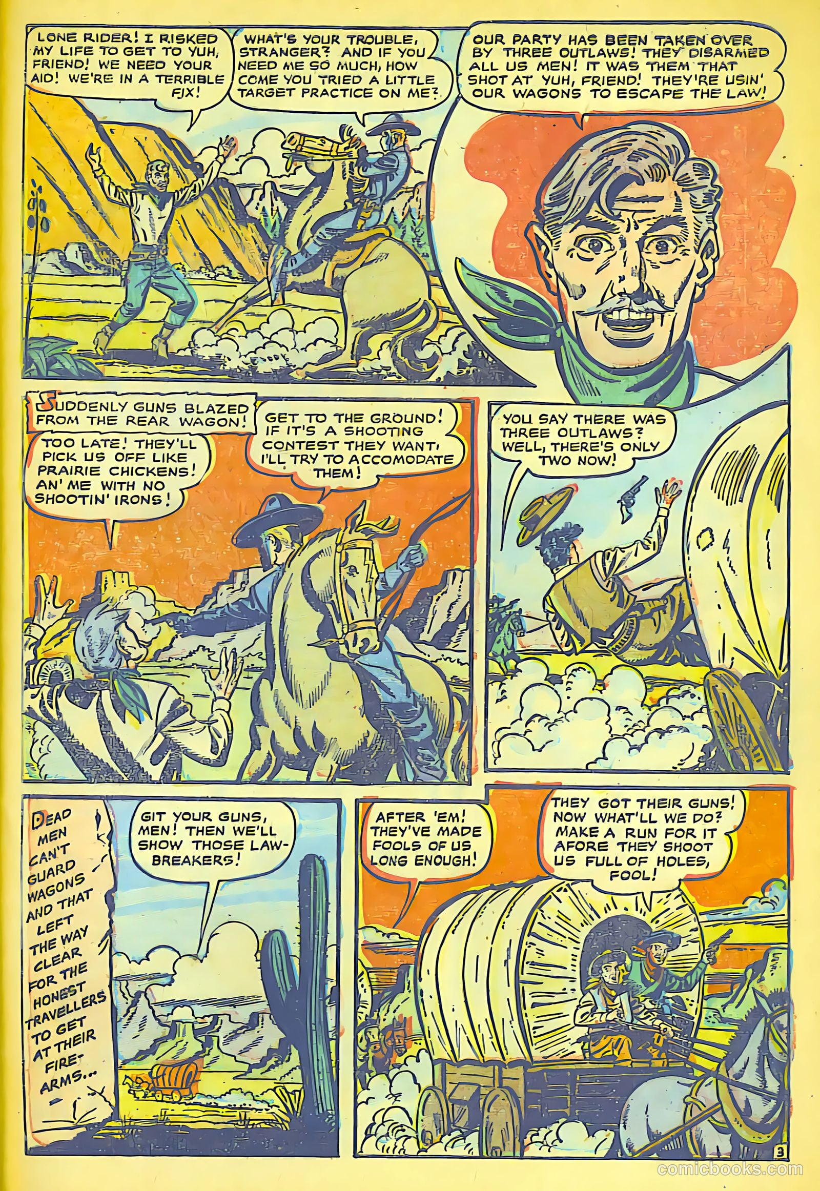 The Lone Rider #16 (1950) — page 25 of 28