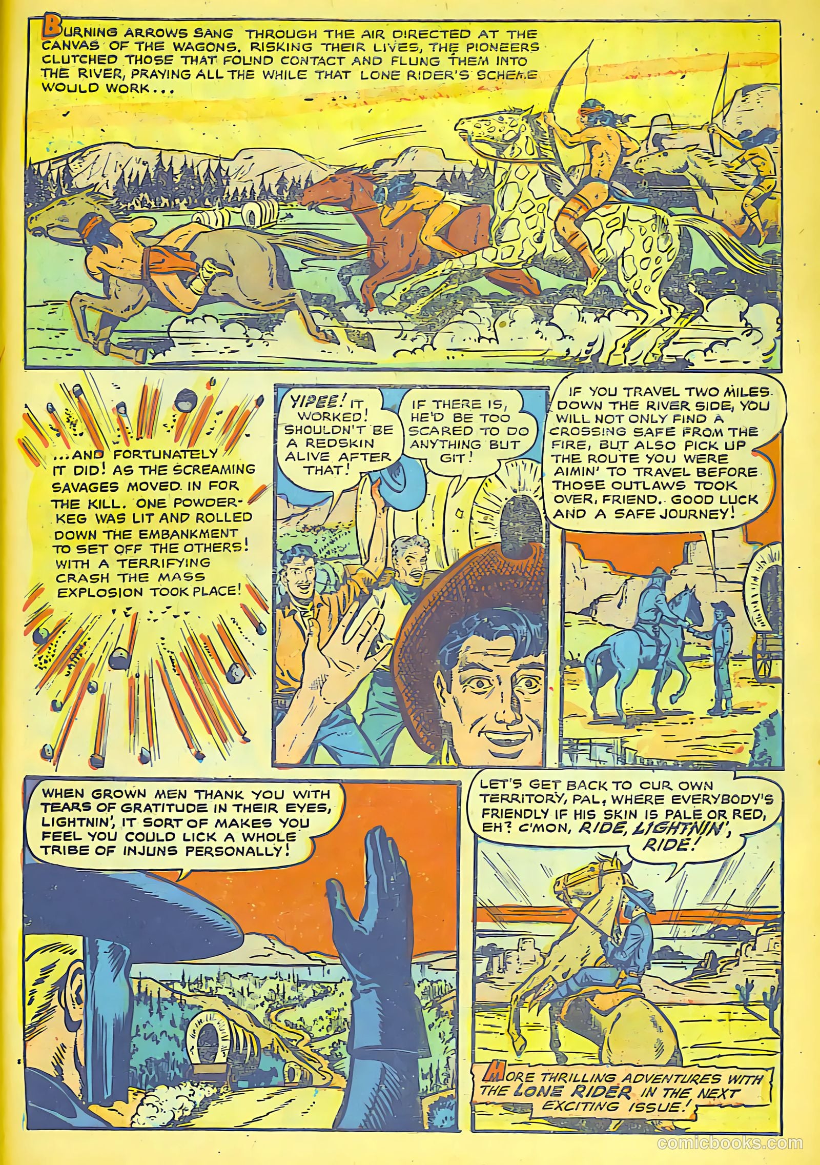 The Lone Rider #16 (1950) — page 27 of 28