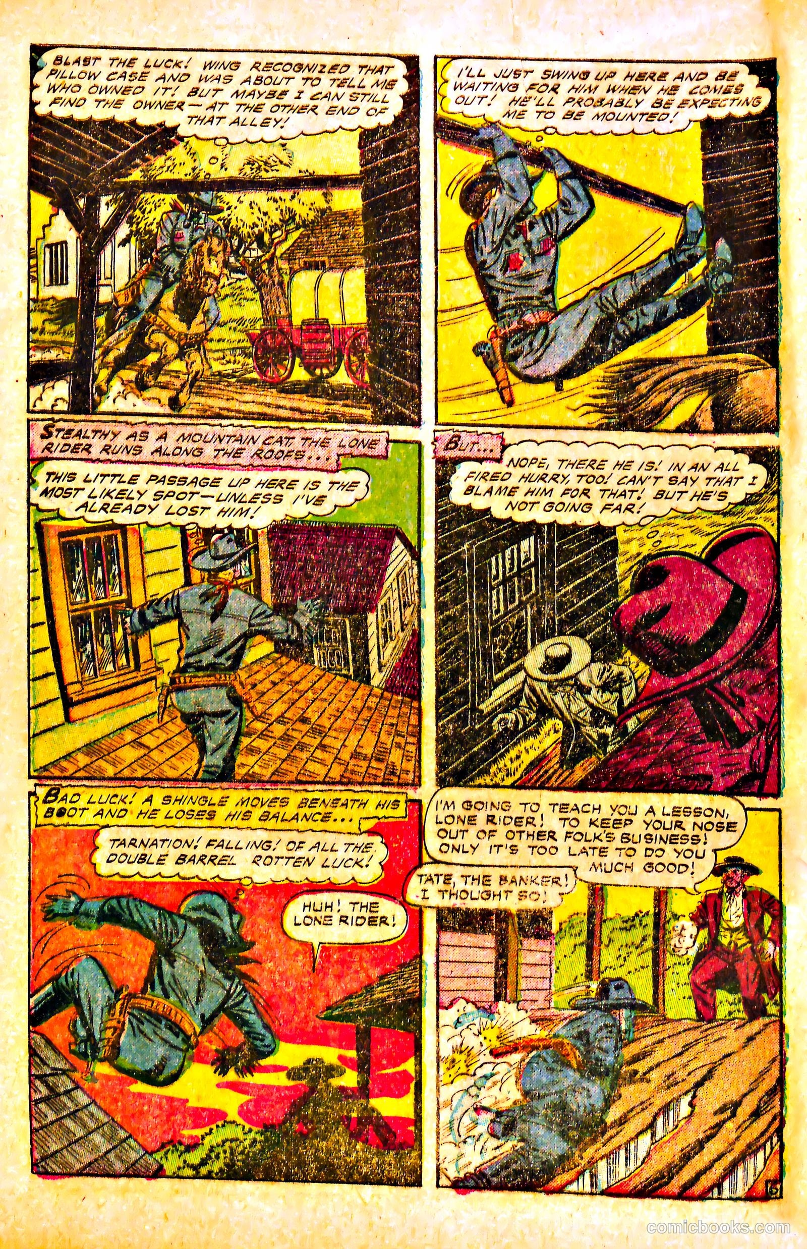 The Lone Rider #17 (1950) — page 8 of 36