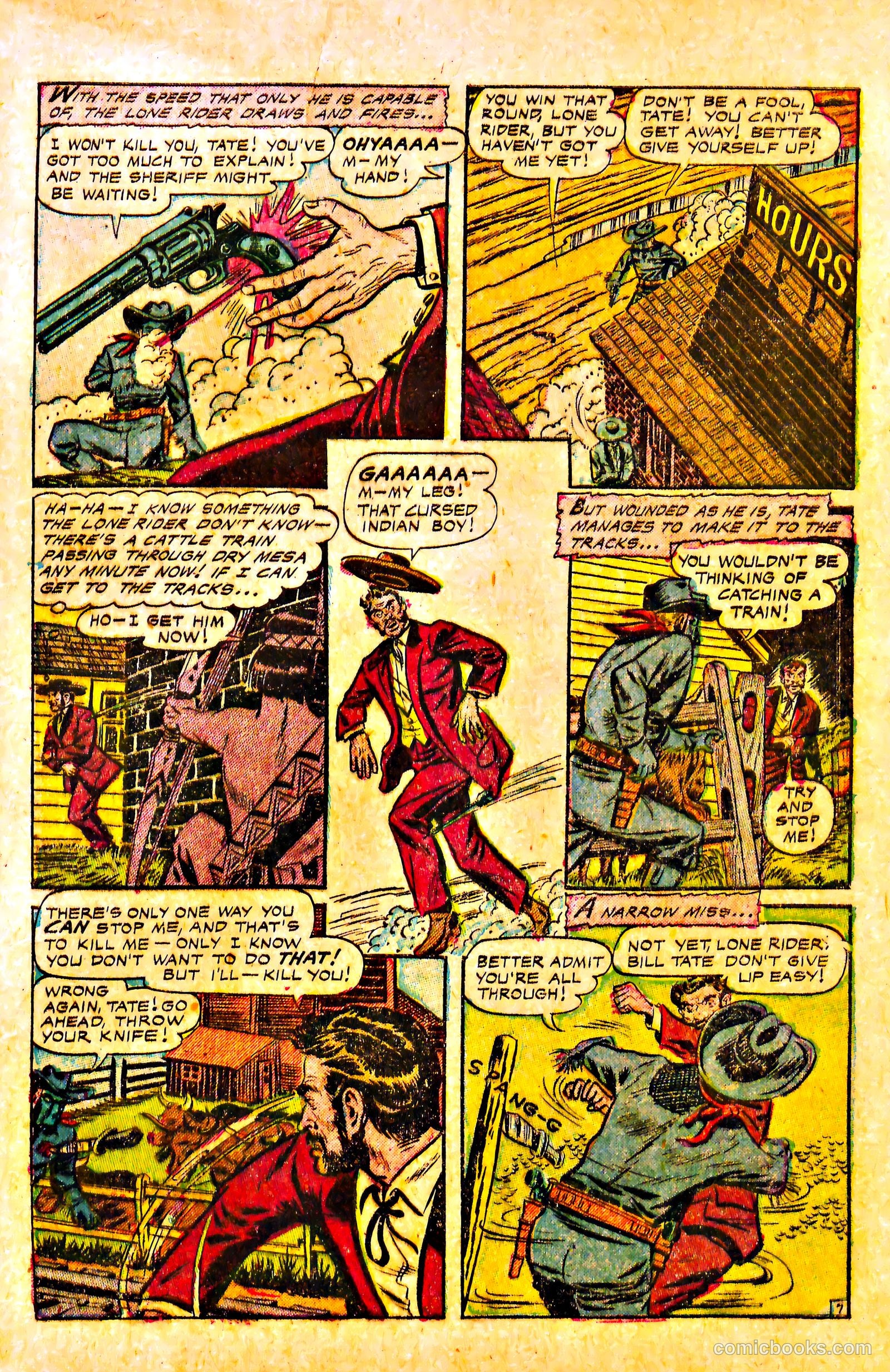 The Lone Rider #17 (1950) — page 9 of 36
