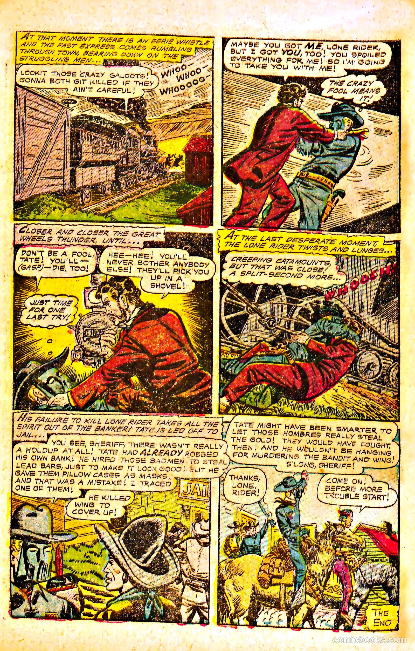 The Lone Rider #17 (1950) — page 10 of 36