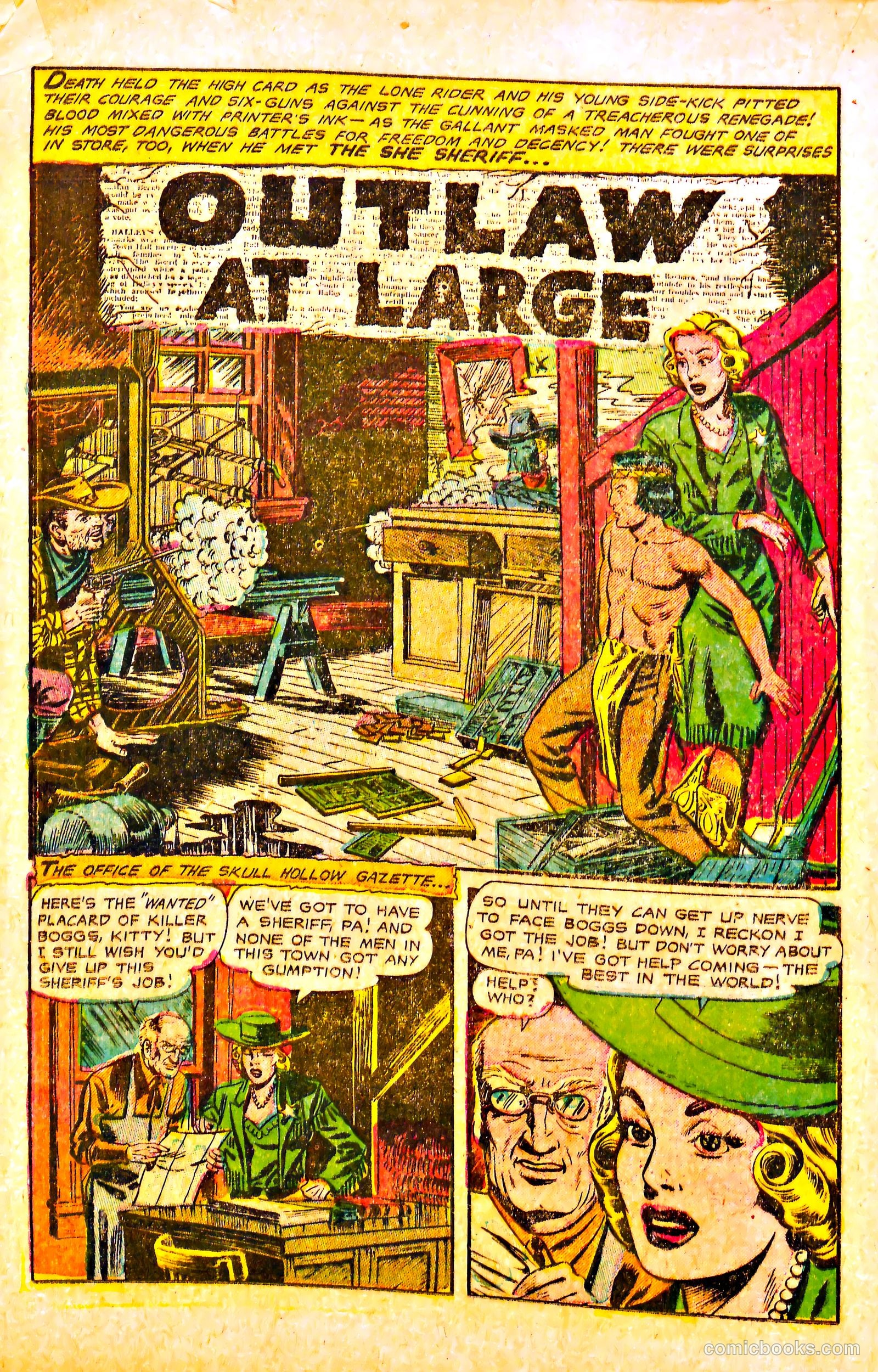 The Lone Rider #17 (1950) — page 20 of 36