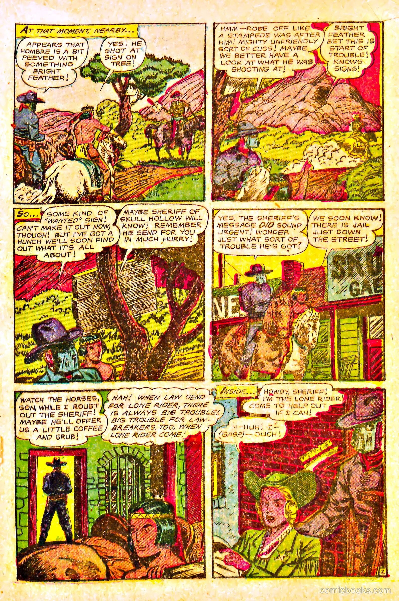 The Lone Rider #17 (1950) — page 21 of 36