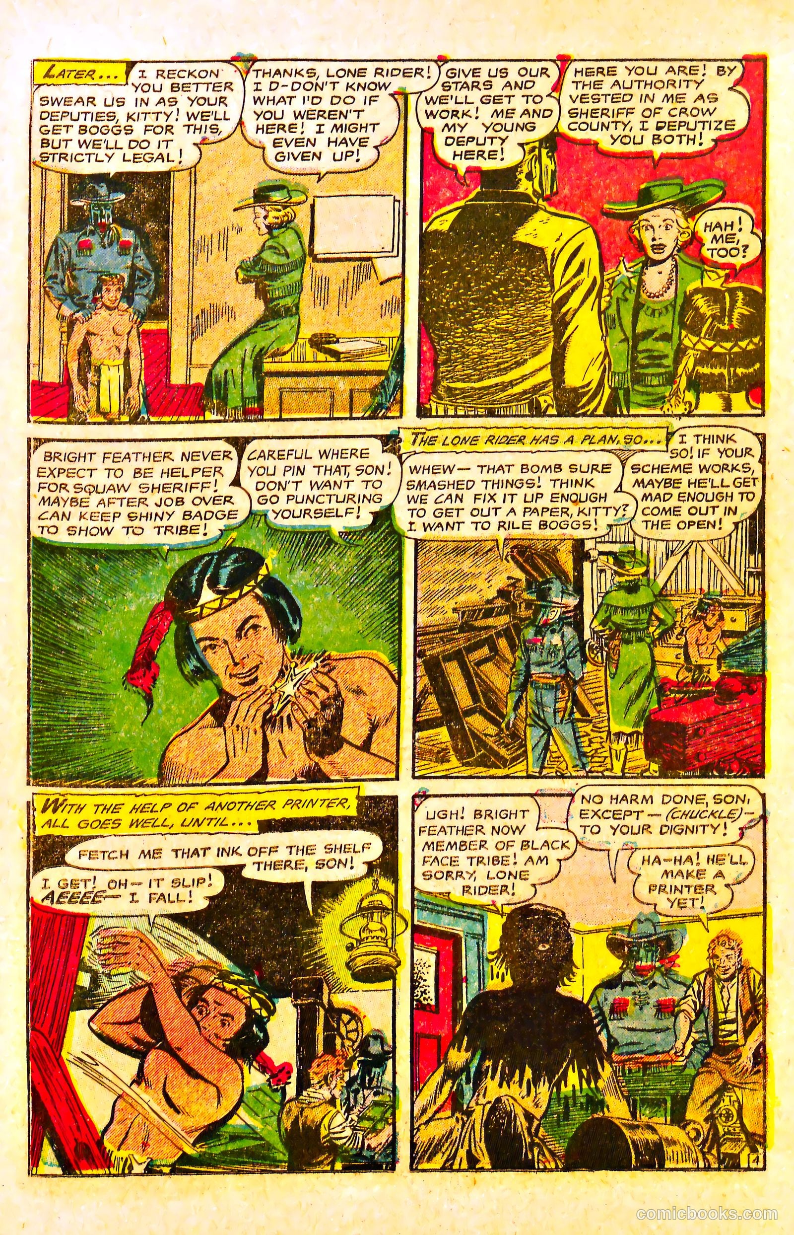 The Lone Rider #17 (1950) — page 23 of 36