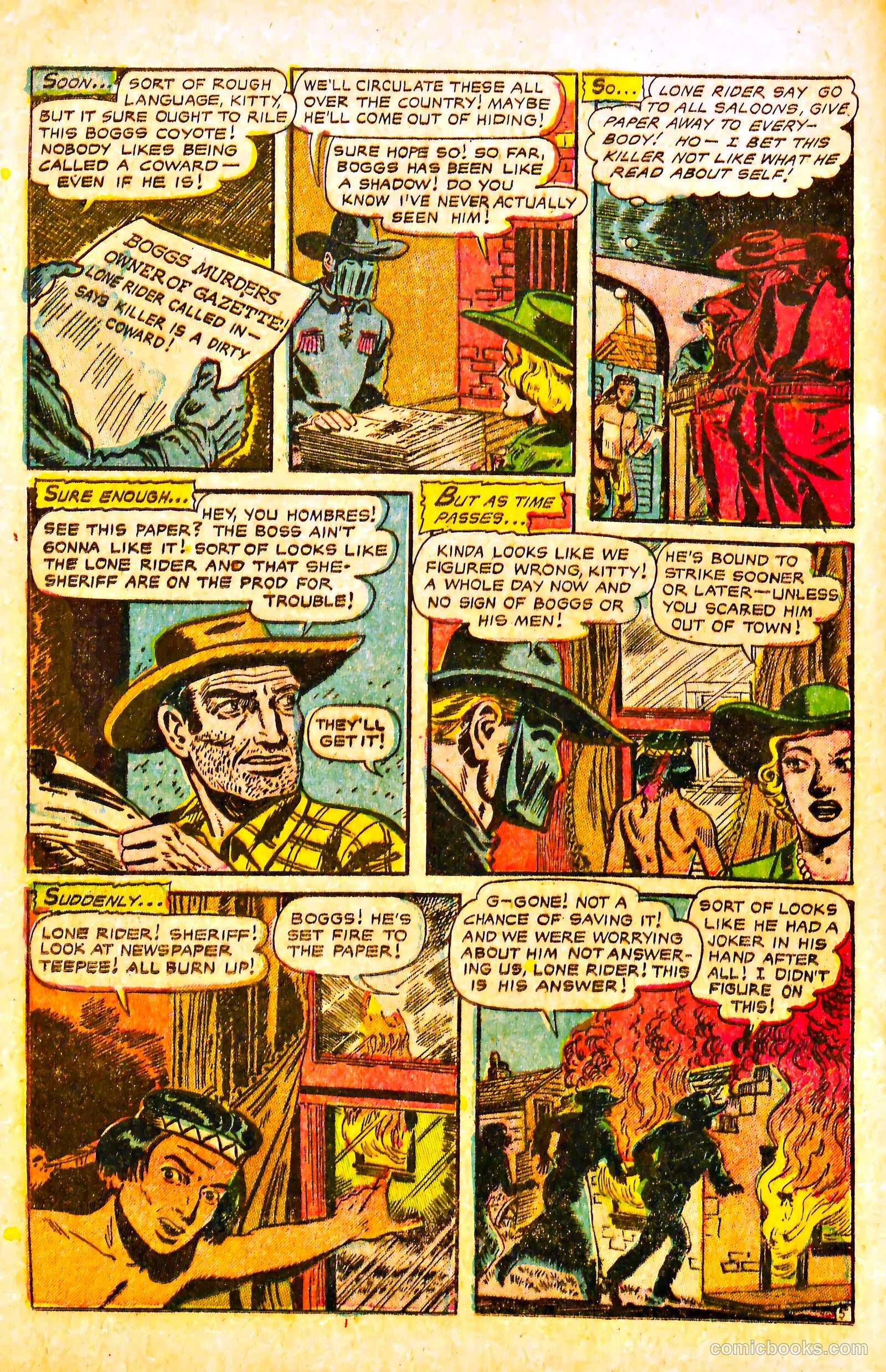 The Lone Rider #17 (1950) — page 24 of 36