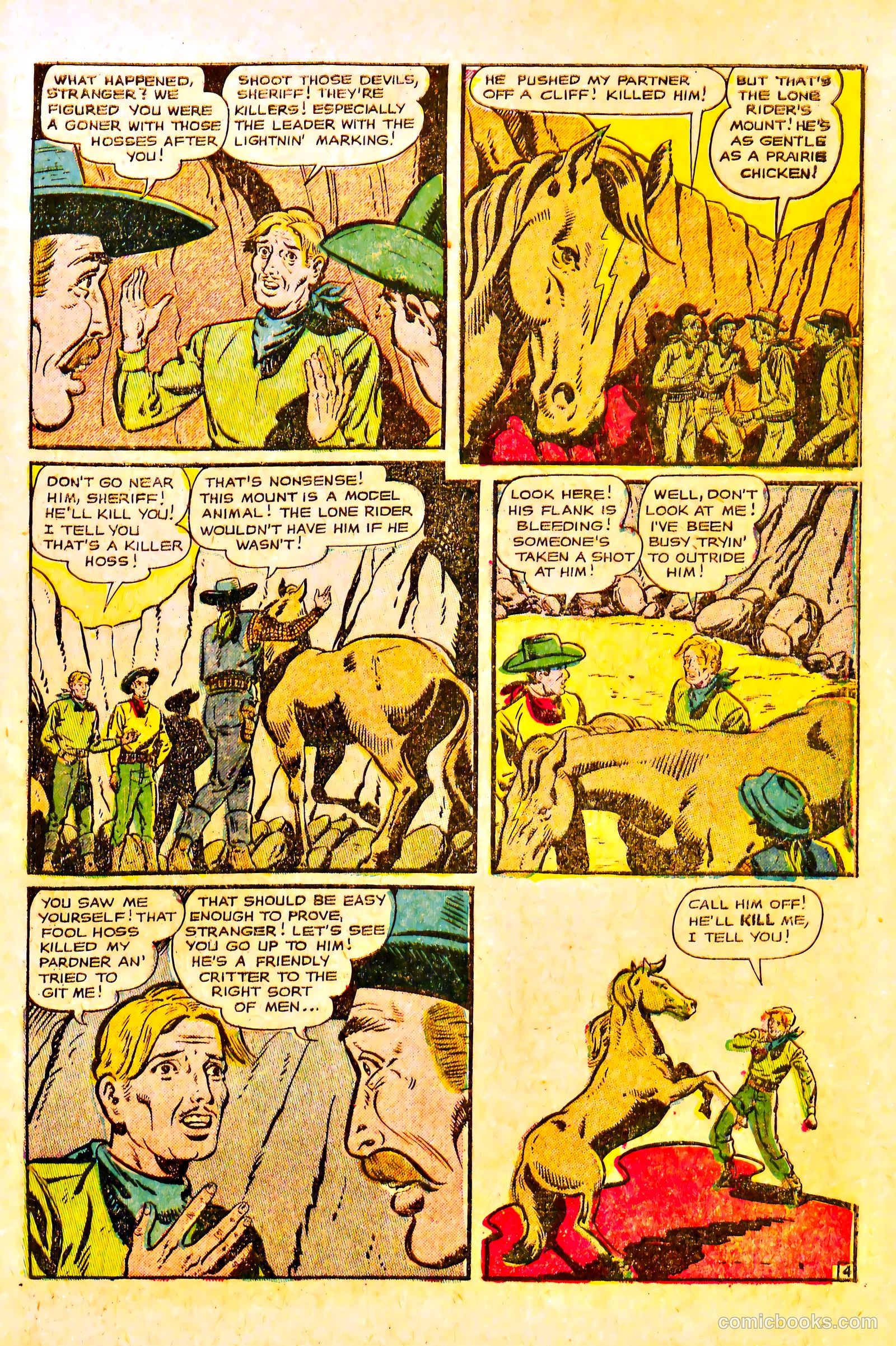 The Lone Rider #17 (1950) — page 31 of 36