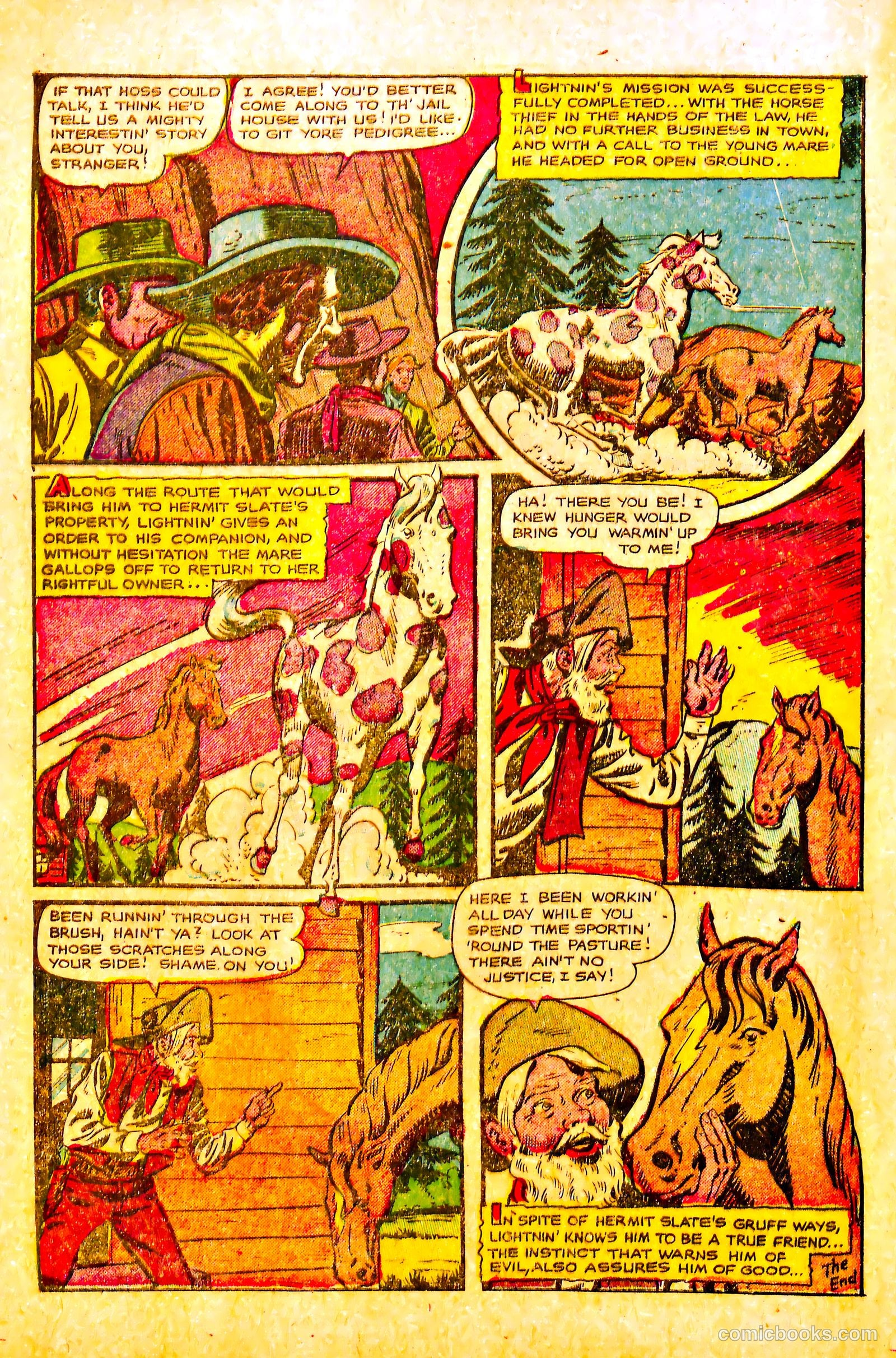 The Lone Rider #17 (1950) — page 32 of 36