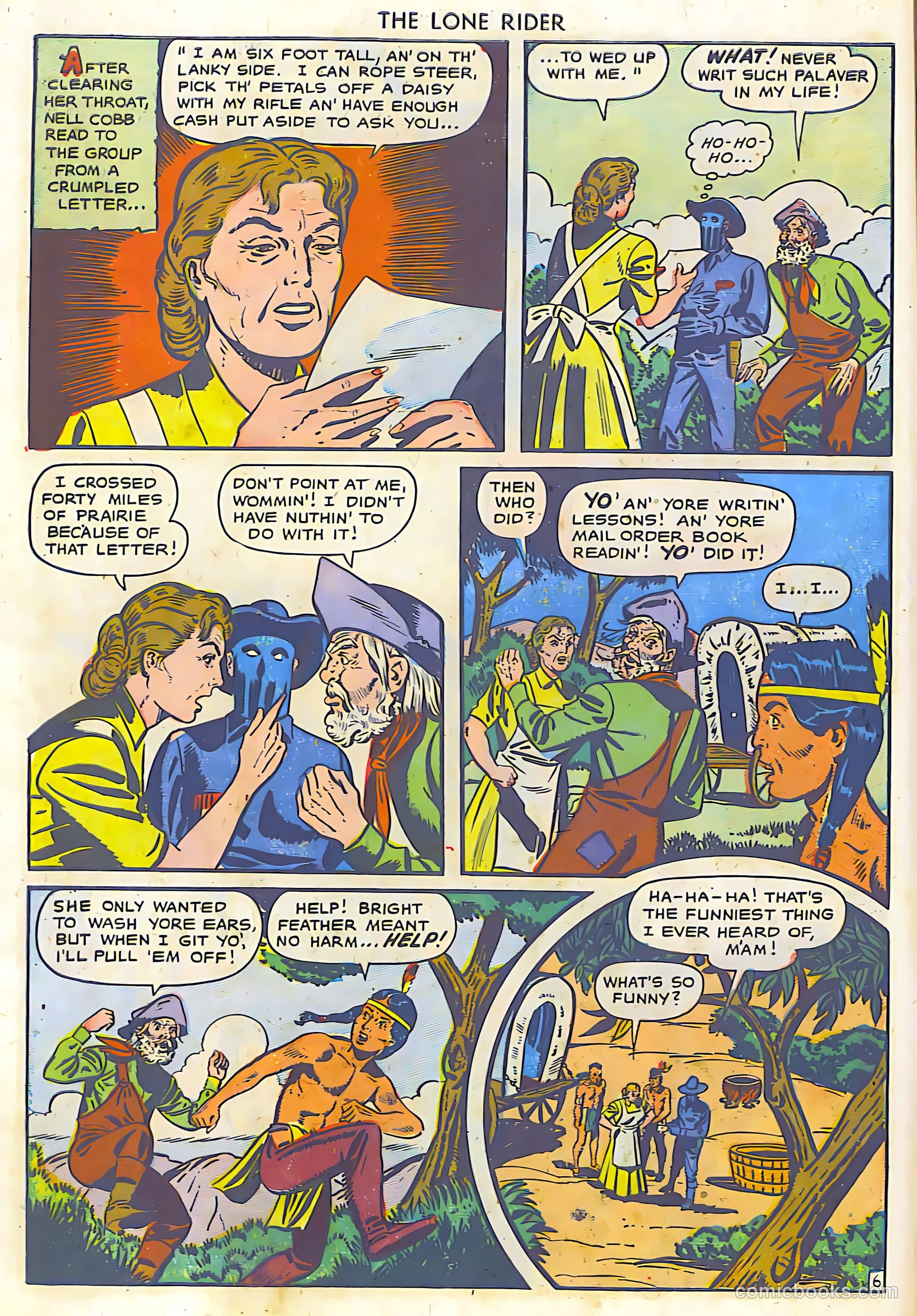 The Lone Rider #19 (1950) — page 10 of 36