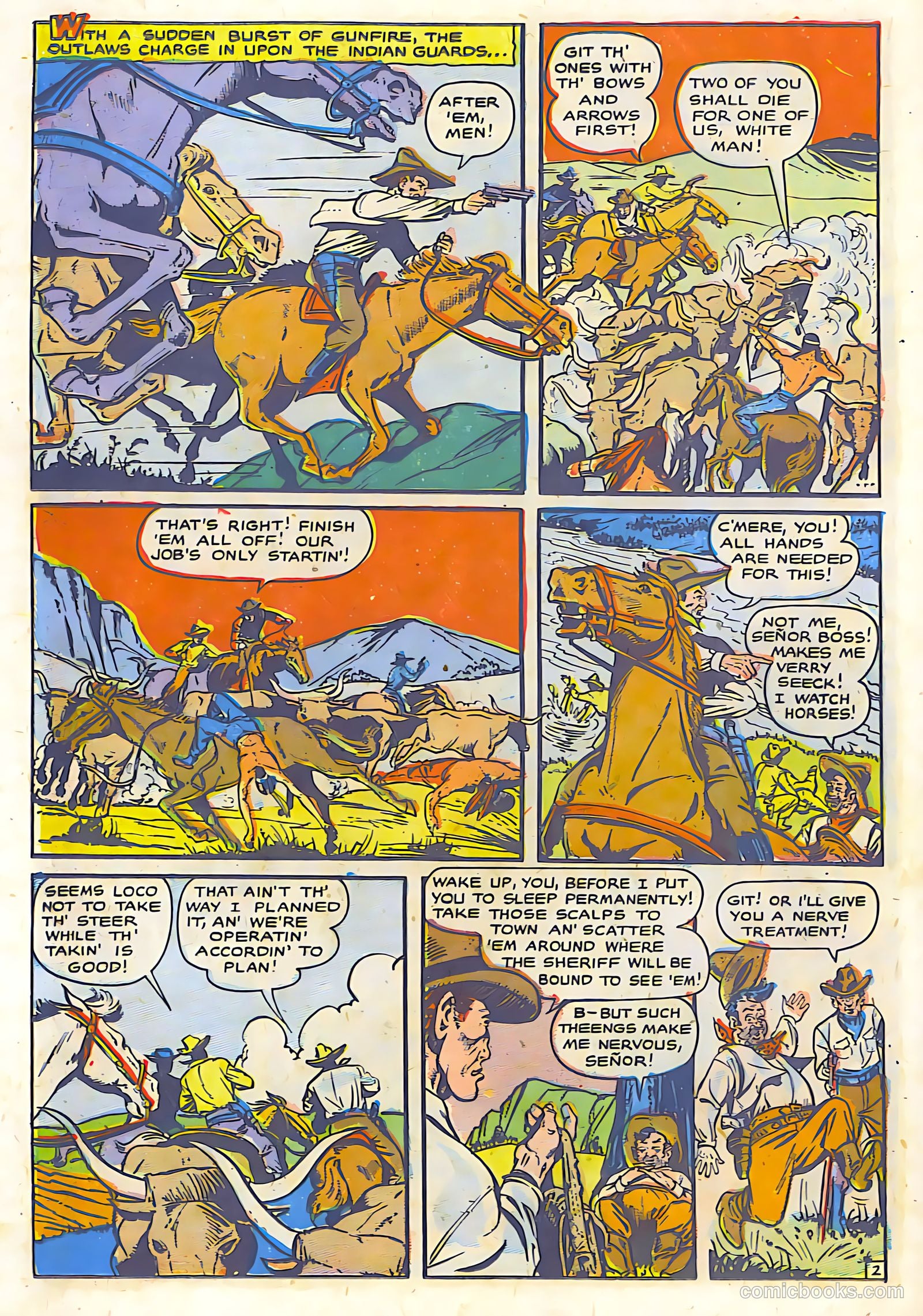 The Lone Rider #19 (1950) — page 24 of 36