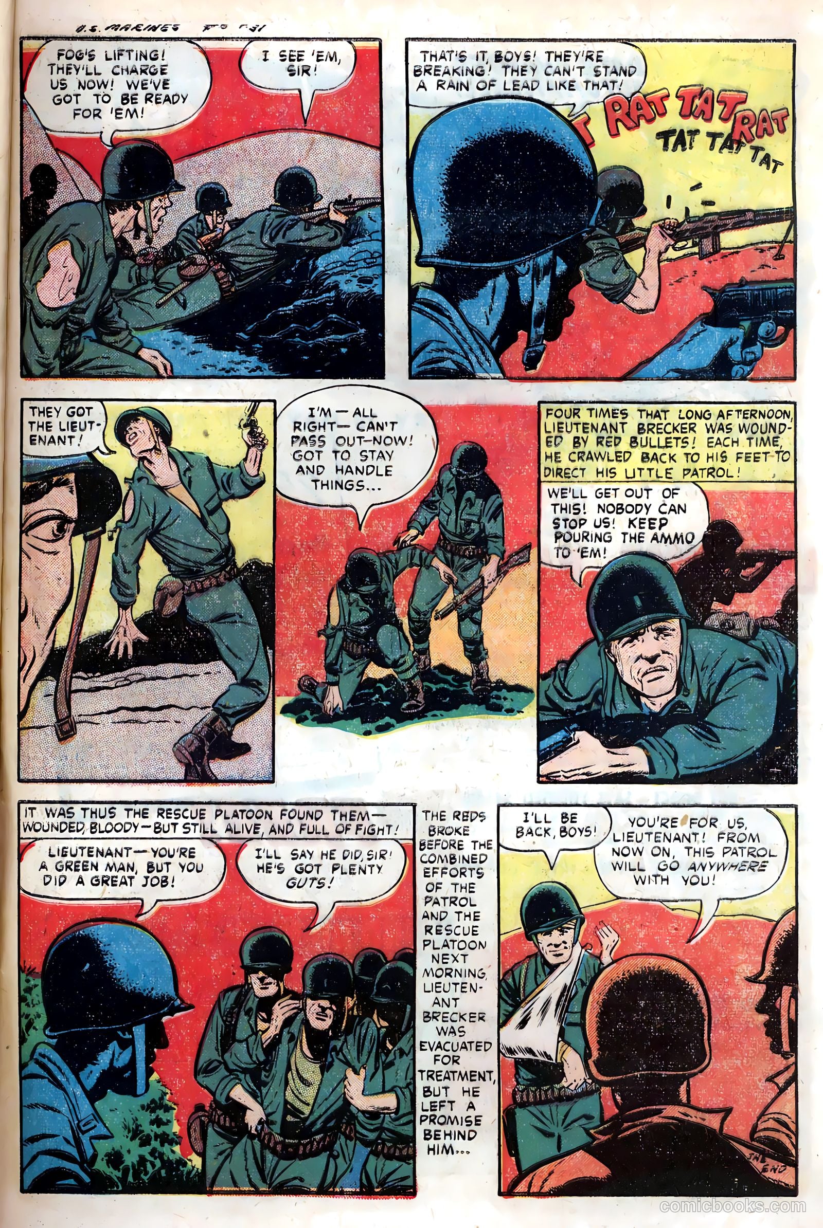 The United States Marines #6 (1954) — page 33 of 36