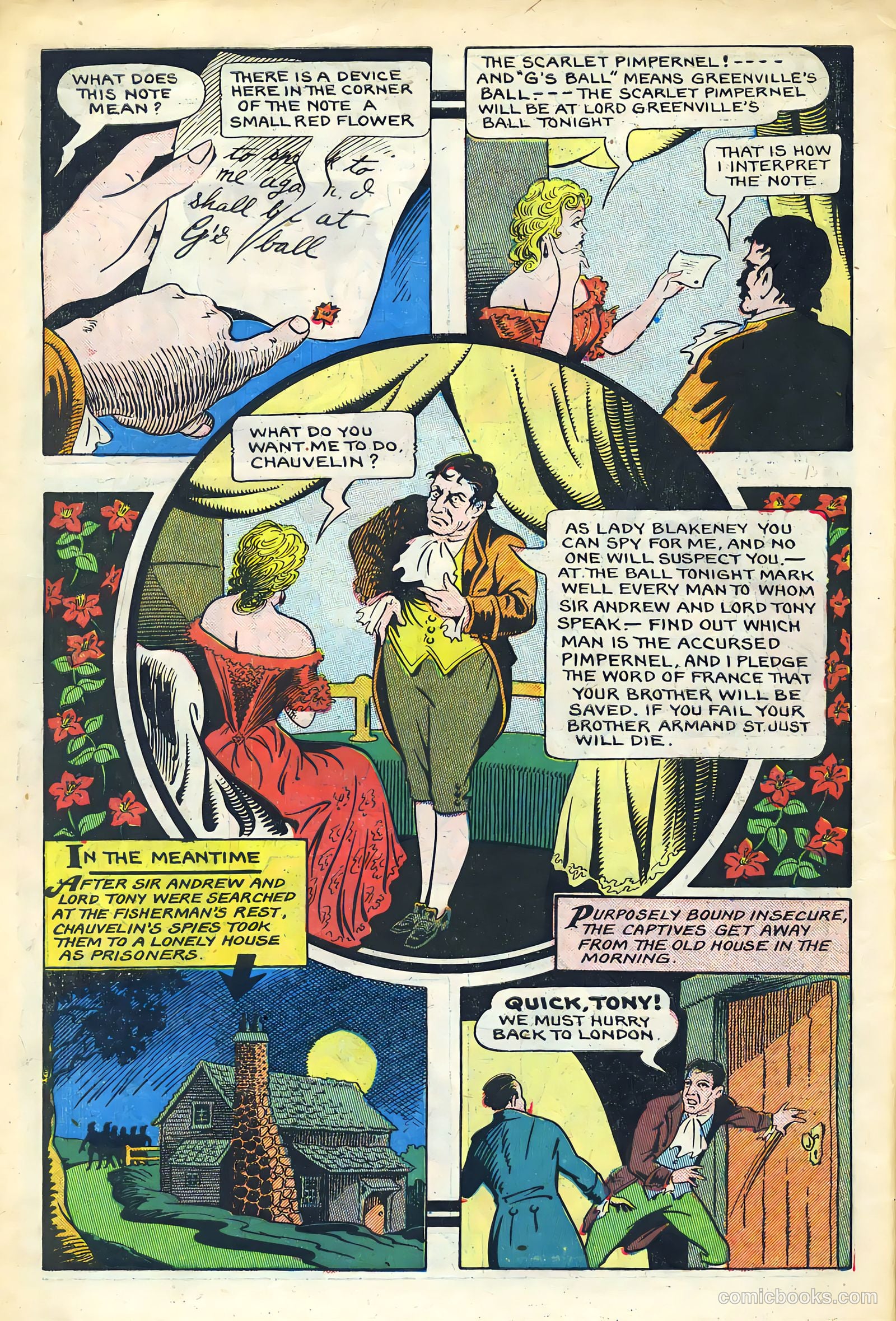 Stories By Famous Authors Illustrated 1 - Scarlet Pimpenel #1 — page 12 of 53