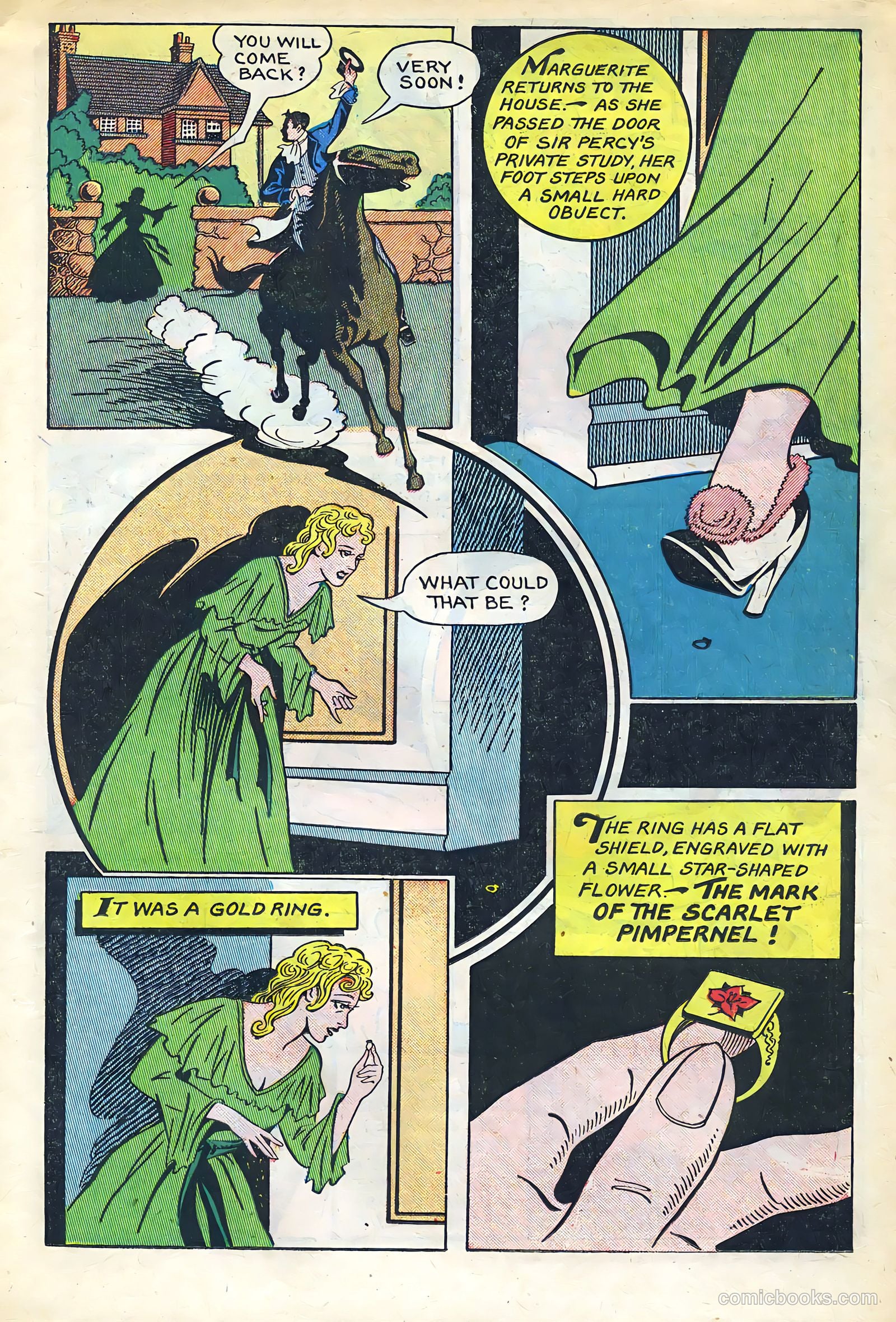 Stories By Famous Authors Illustrated 1 - Scarlet Pimpenel #1 — page 19 of 53