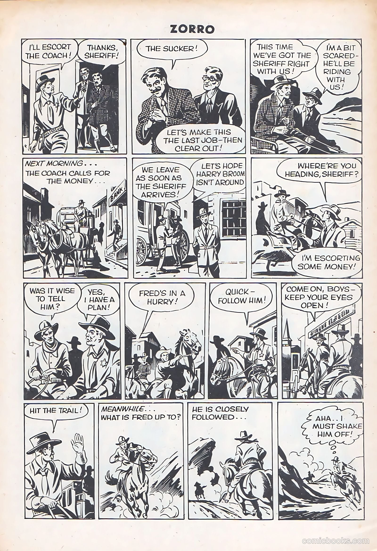 Zorro 58 - Fred the Coward #1 — page 20 of 28