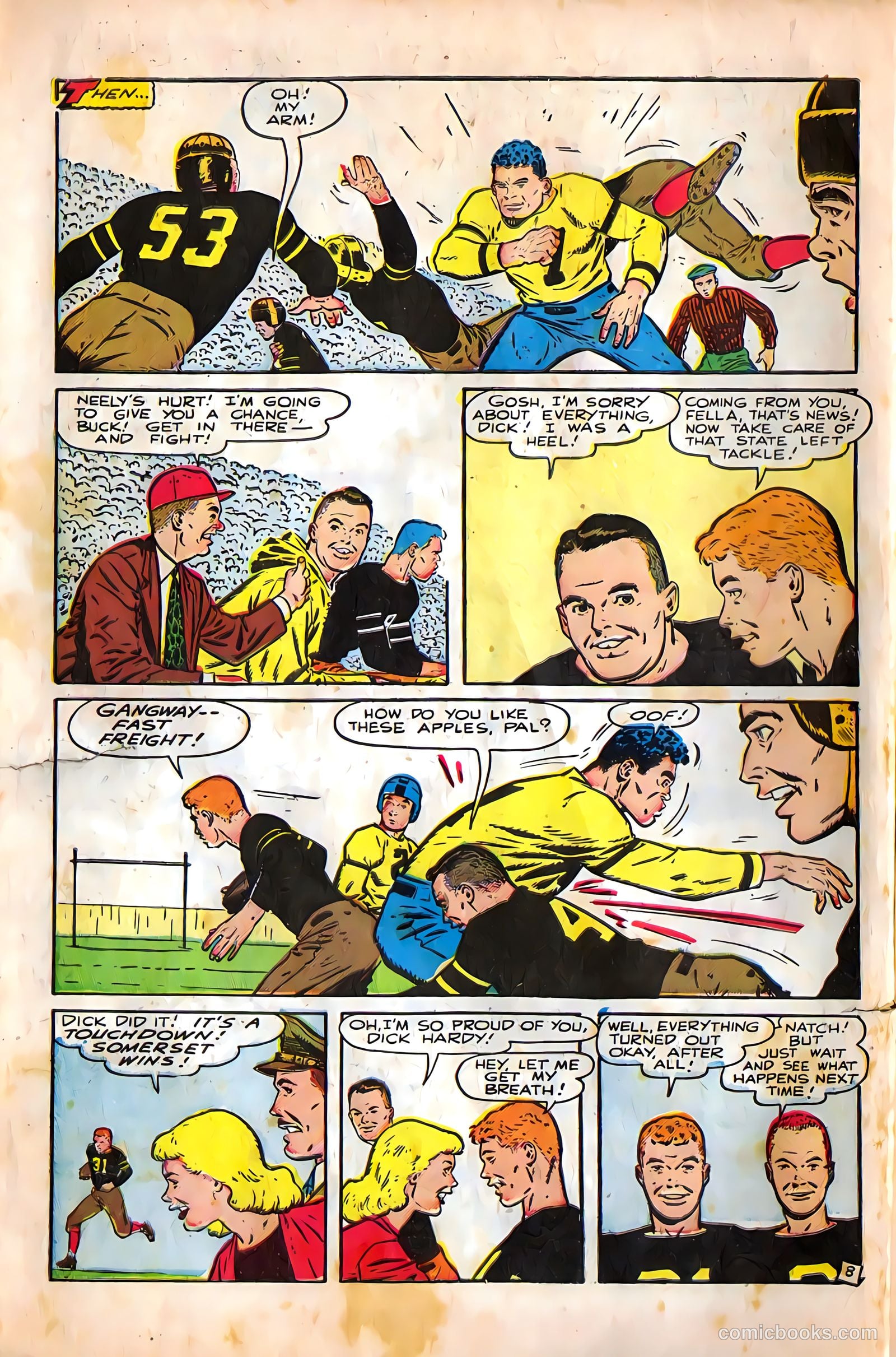 Mel Allen Sports Comics #5 (1949) — page 10 of 36