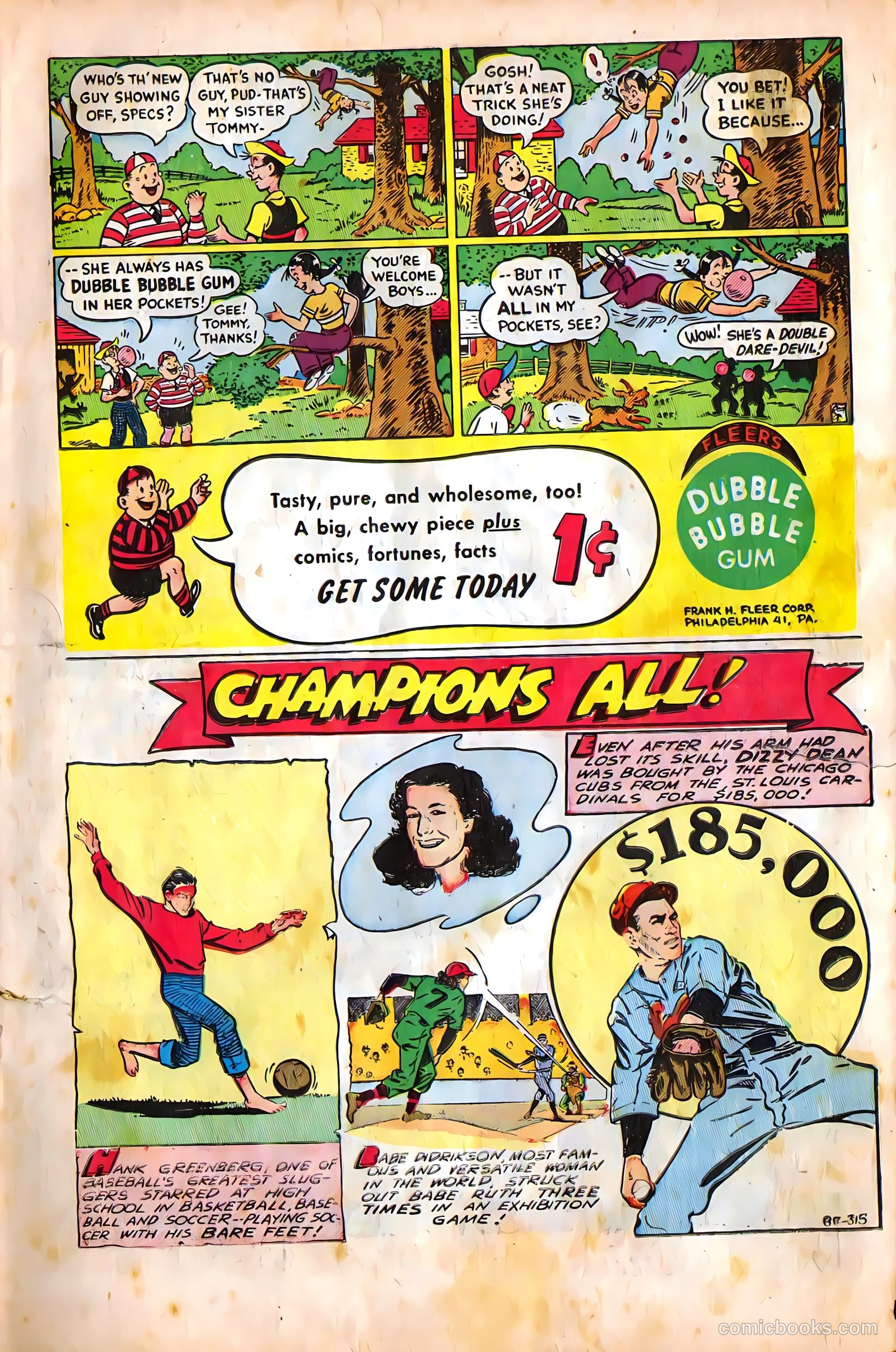 Mel Allen Sports Comics #5 (1949) — page 11 of 36