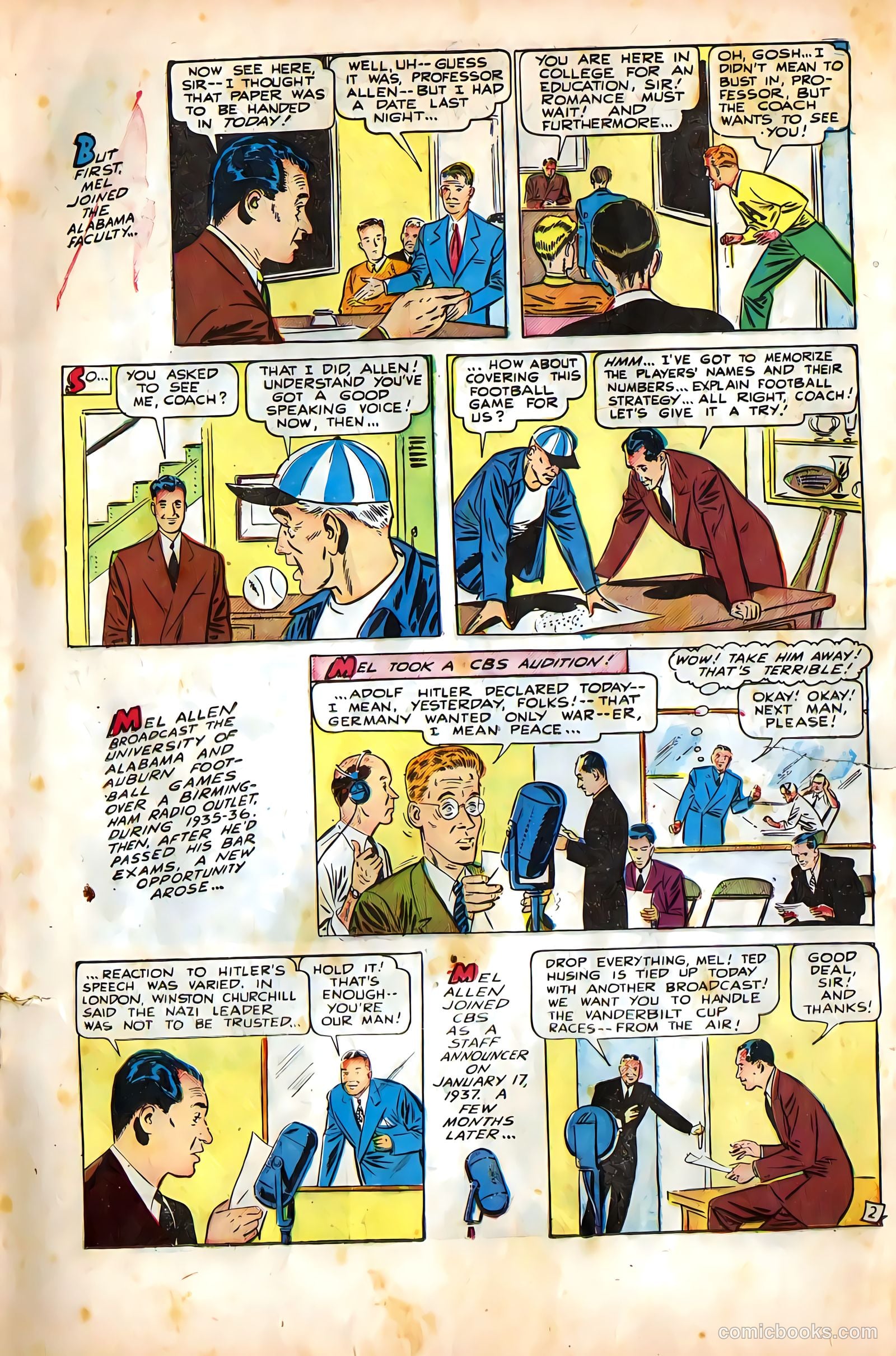 Mel Allen Sports Comics #5 (1949) — page 13 of 36