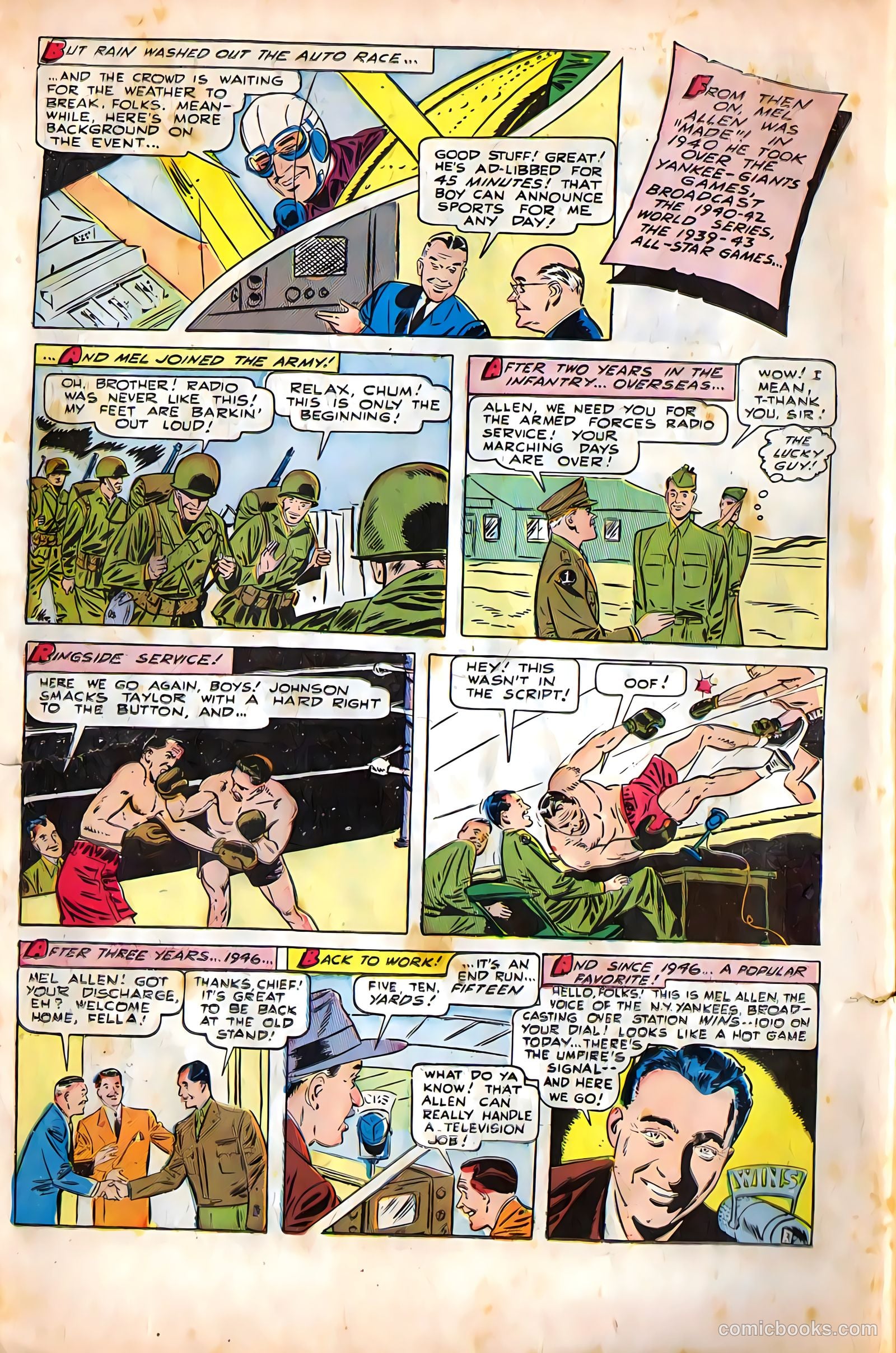 Mel Allen Sports Comics #5 (1949) — page 14 of 36
