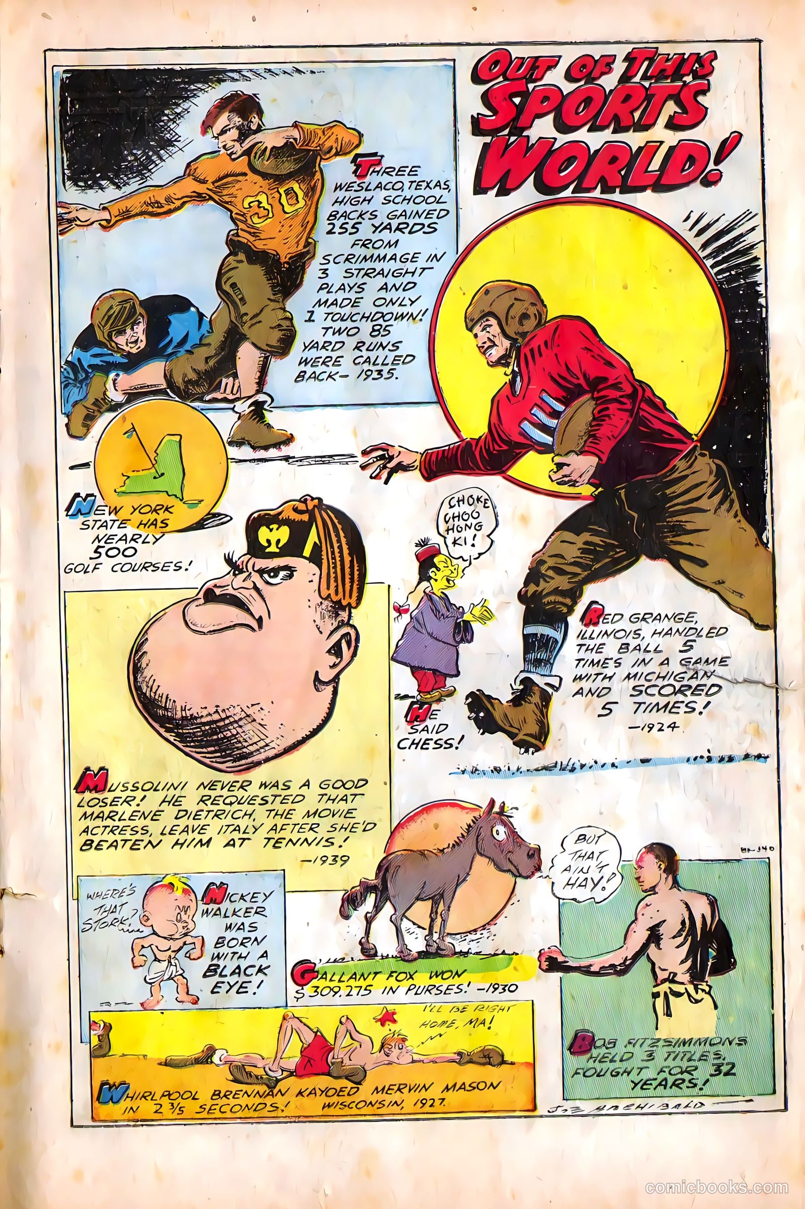 Mel Allen Sports Comics #5 (1949) — page 15 of 36