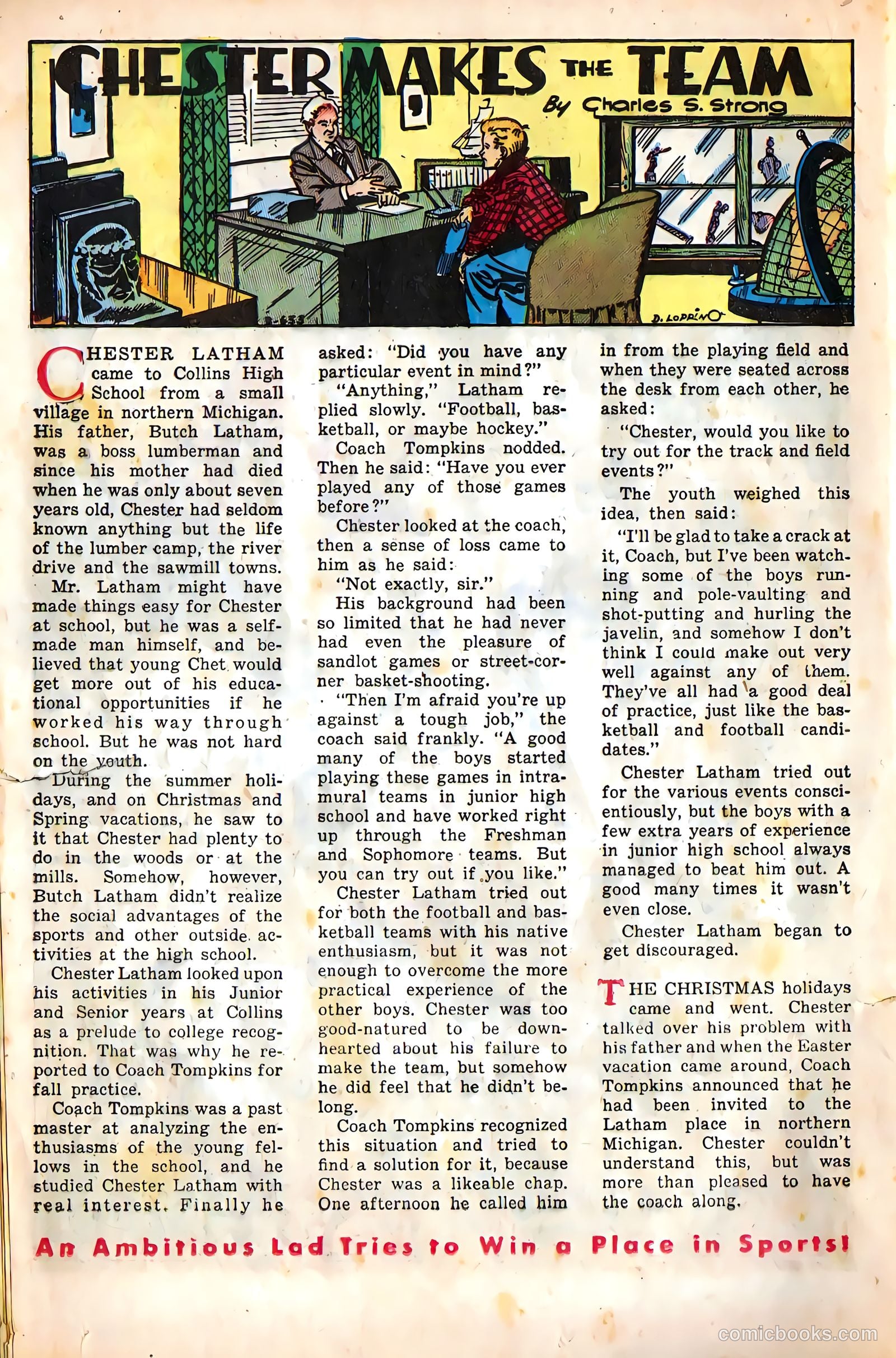 Mel Allen Sports Comics #5 (1949) — page 16 of 36