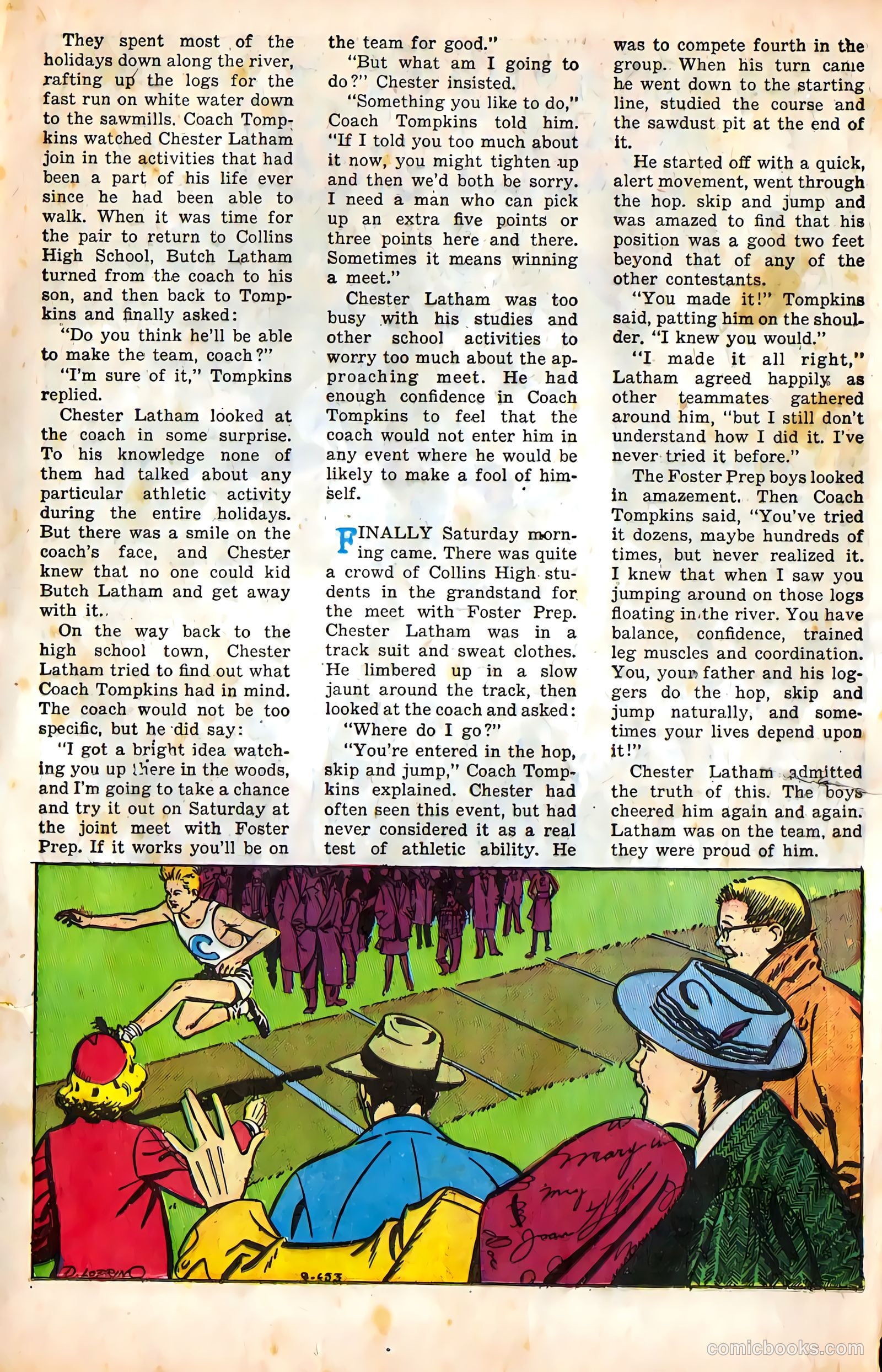 Mel Allen Sports Comics #5 (1949) — page 17 of 36