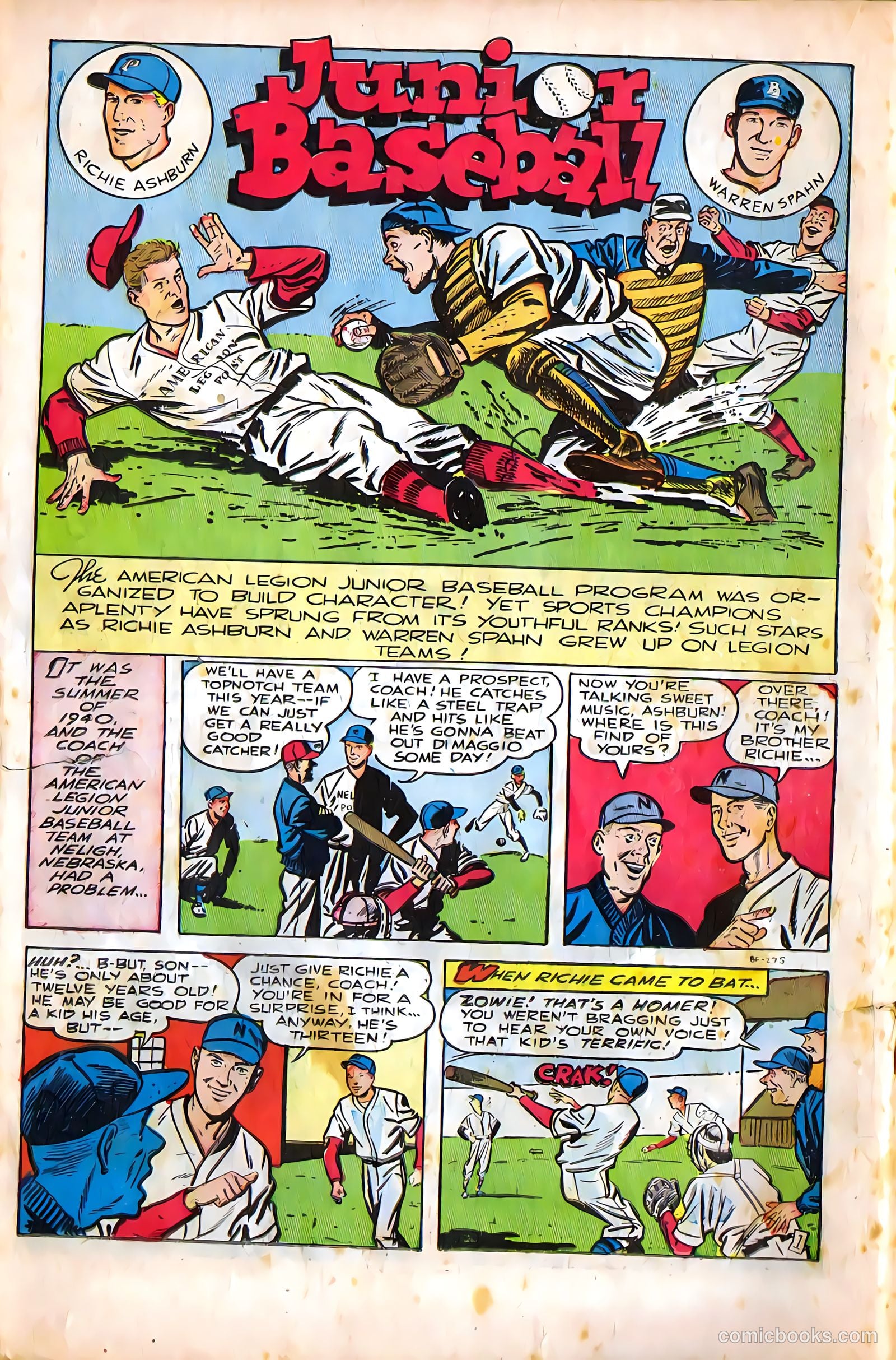 Mel Allen Sports Comics #5 (1949) — page 18 of 36