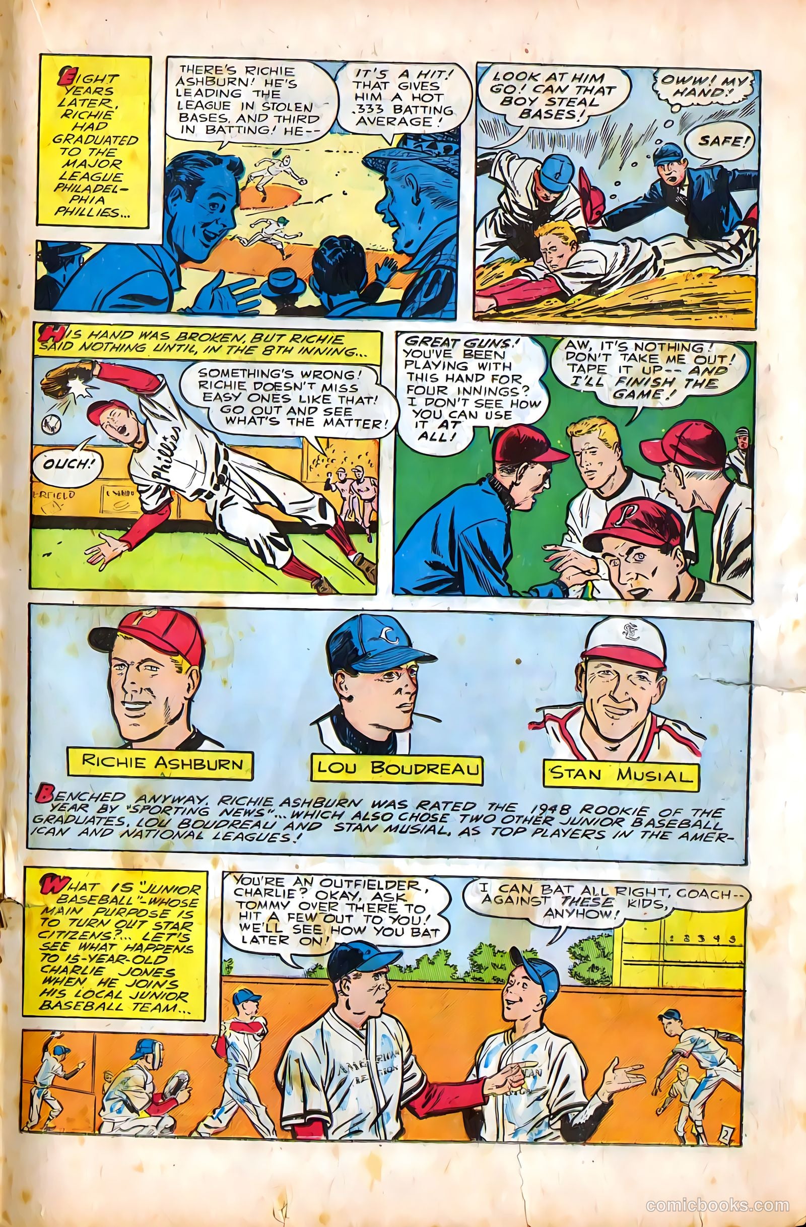 Mel Allen Sports Comics #5 (1949) — page 19 of 36