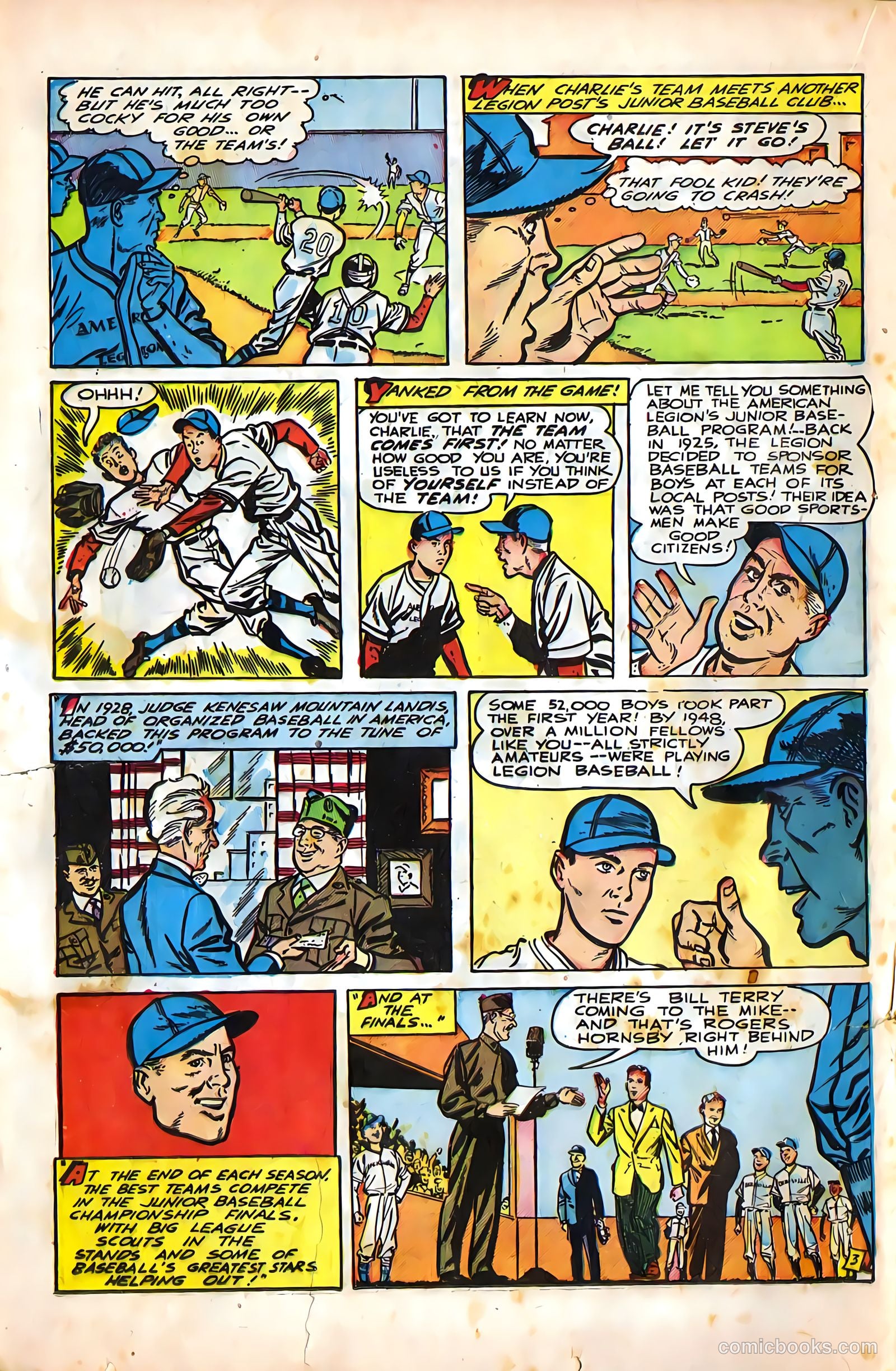 Mel Allen Sports Comics #5 (1949) — page 20 of 36
