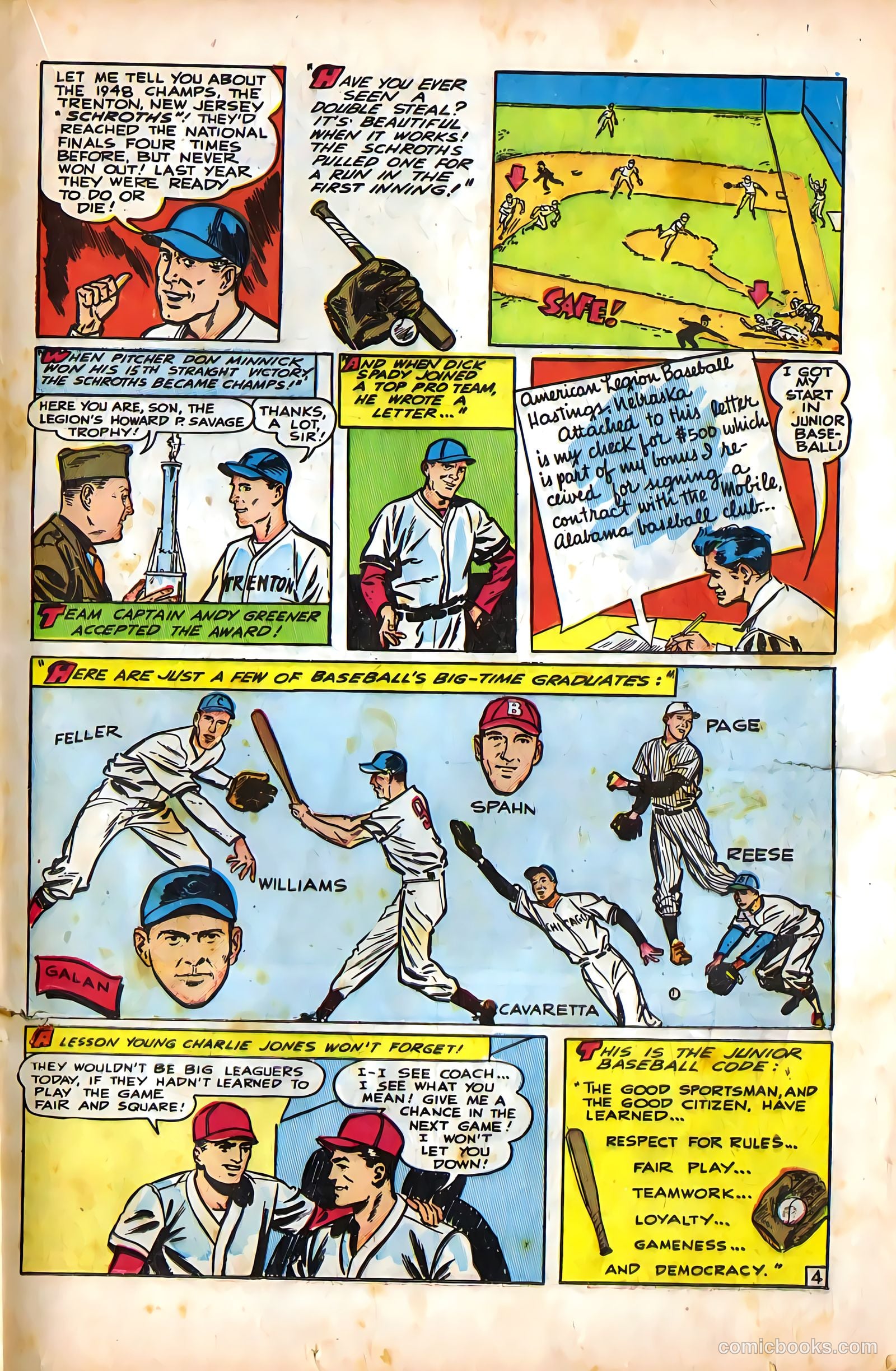 Mel Allen Sports Comics #5 (1949) — page 21 of 36