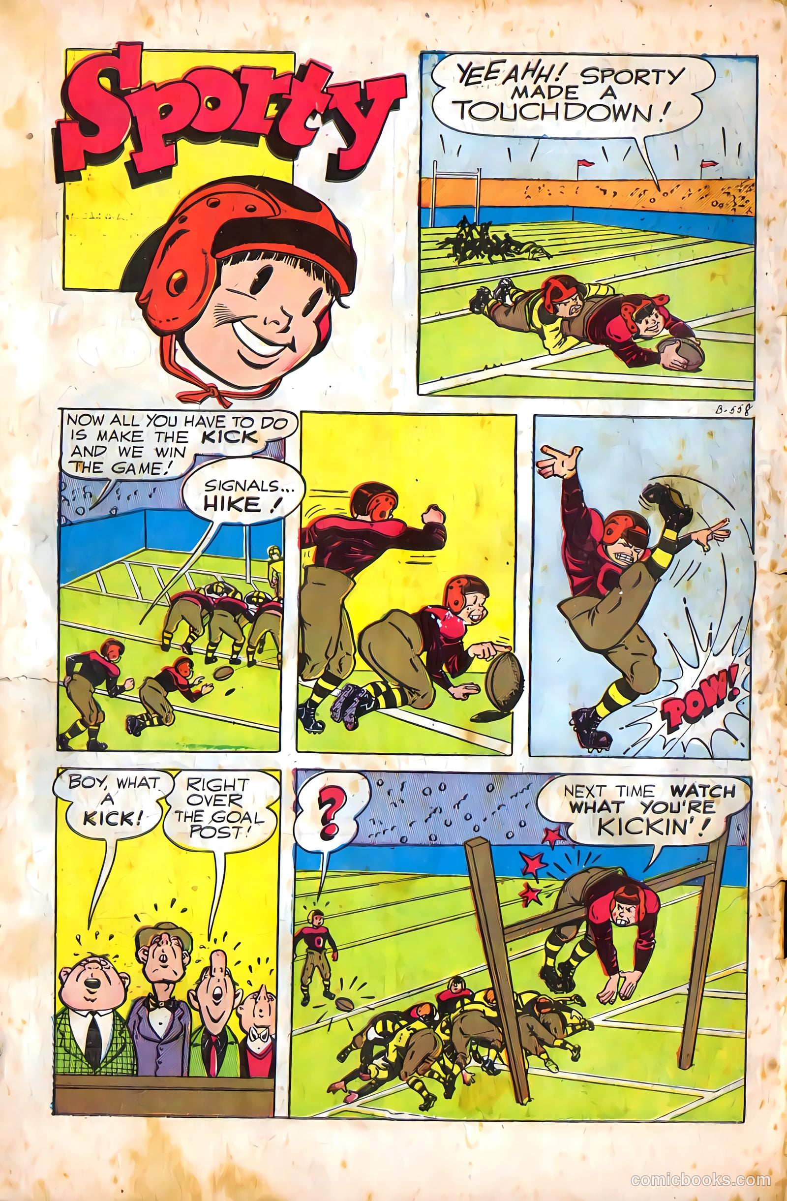 Mel Allen Sports Comics #5 (1949) — page 34 of 36