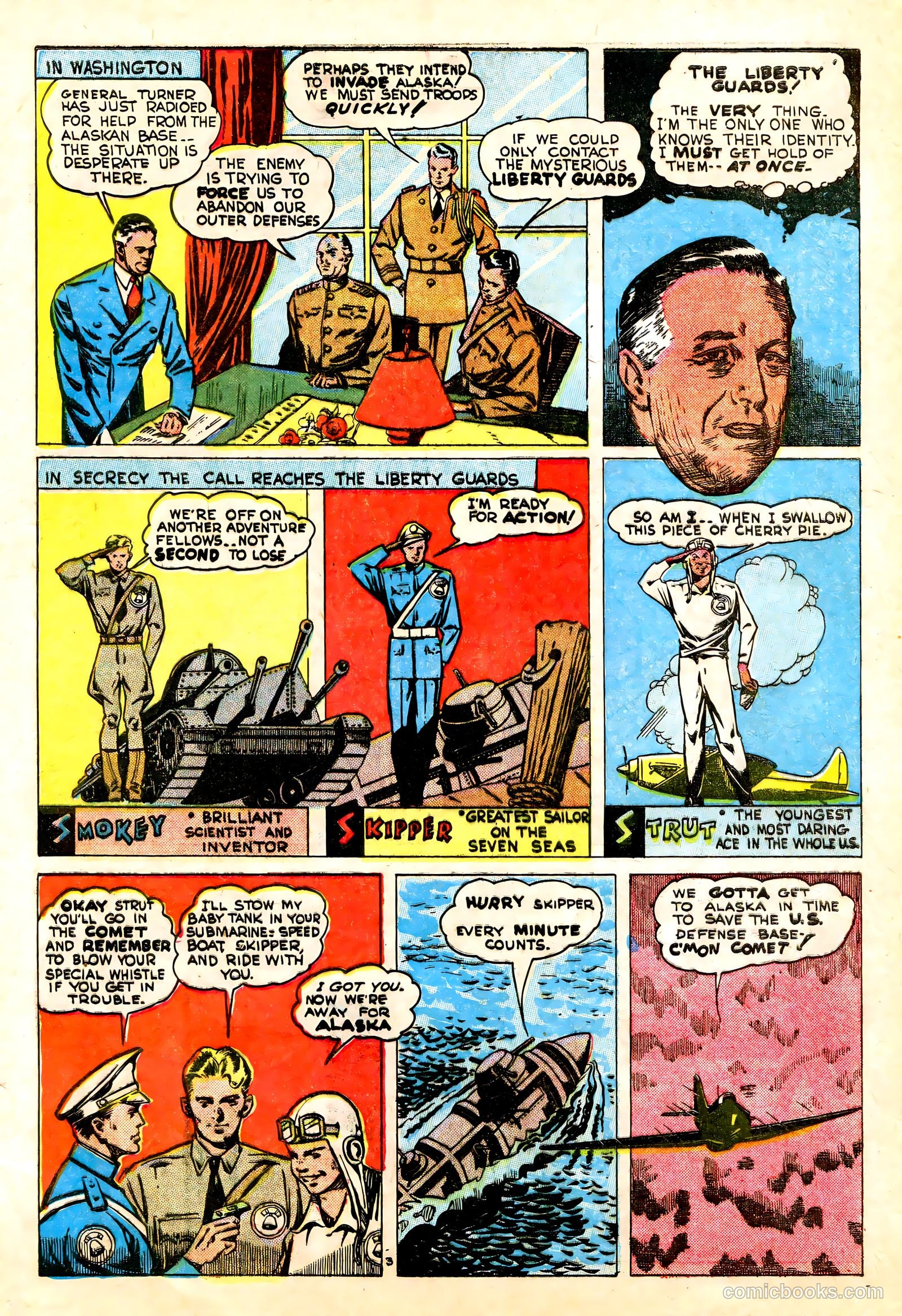 Liberty Guards Comics #1 (1942) — page 55 of 68