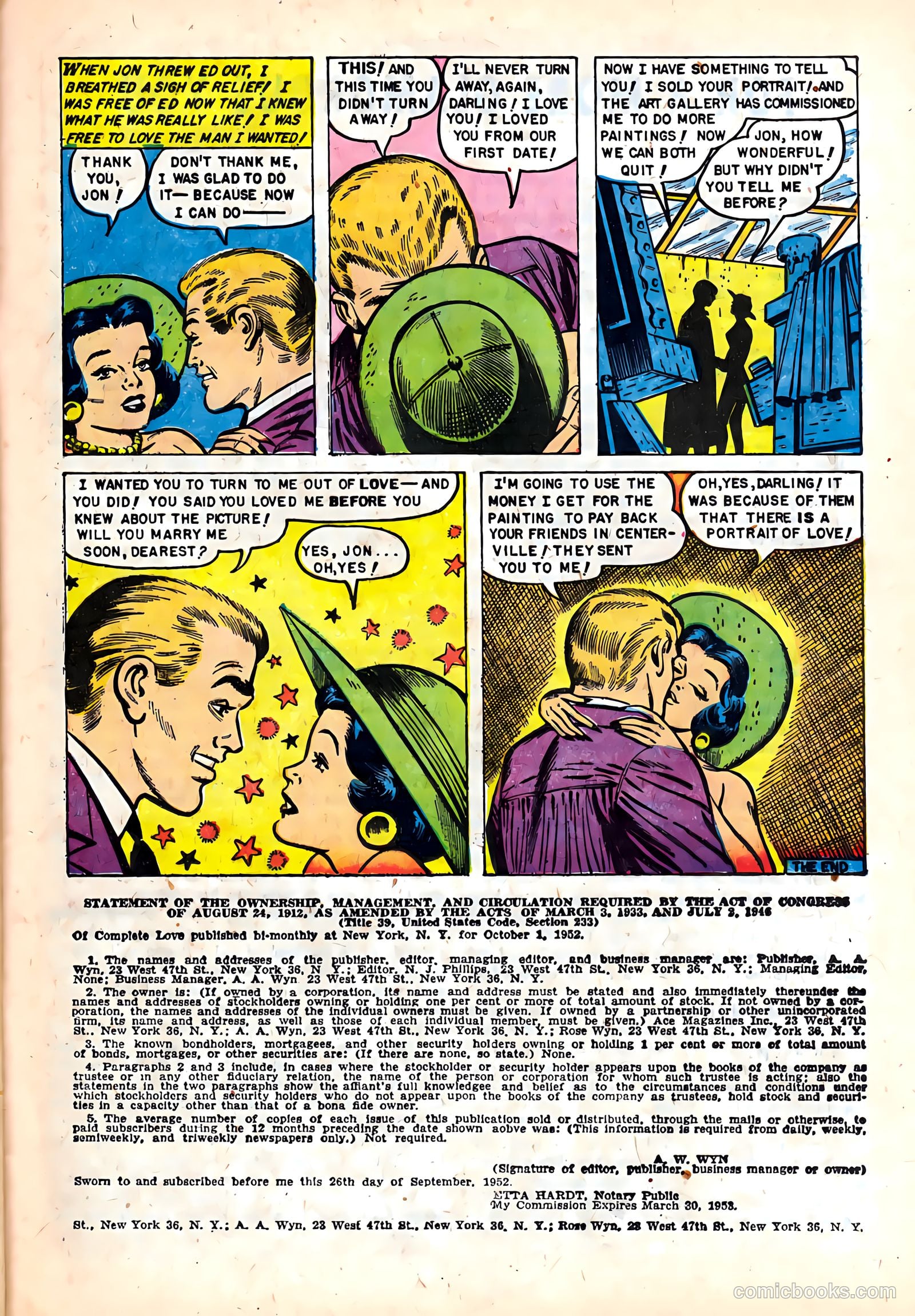 Complete Love Magazine #170 (1951) — page 25 of 36