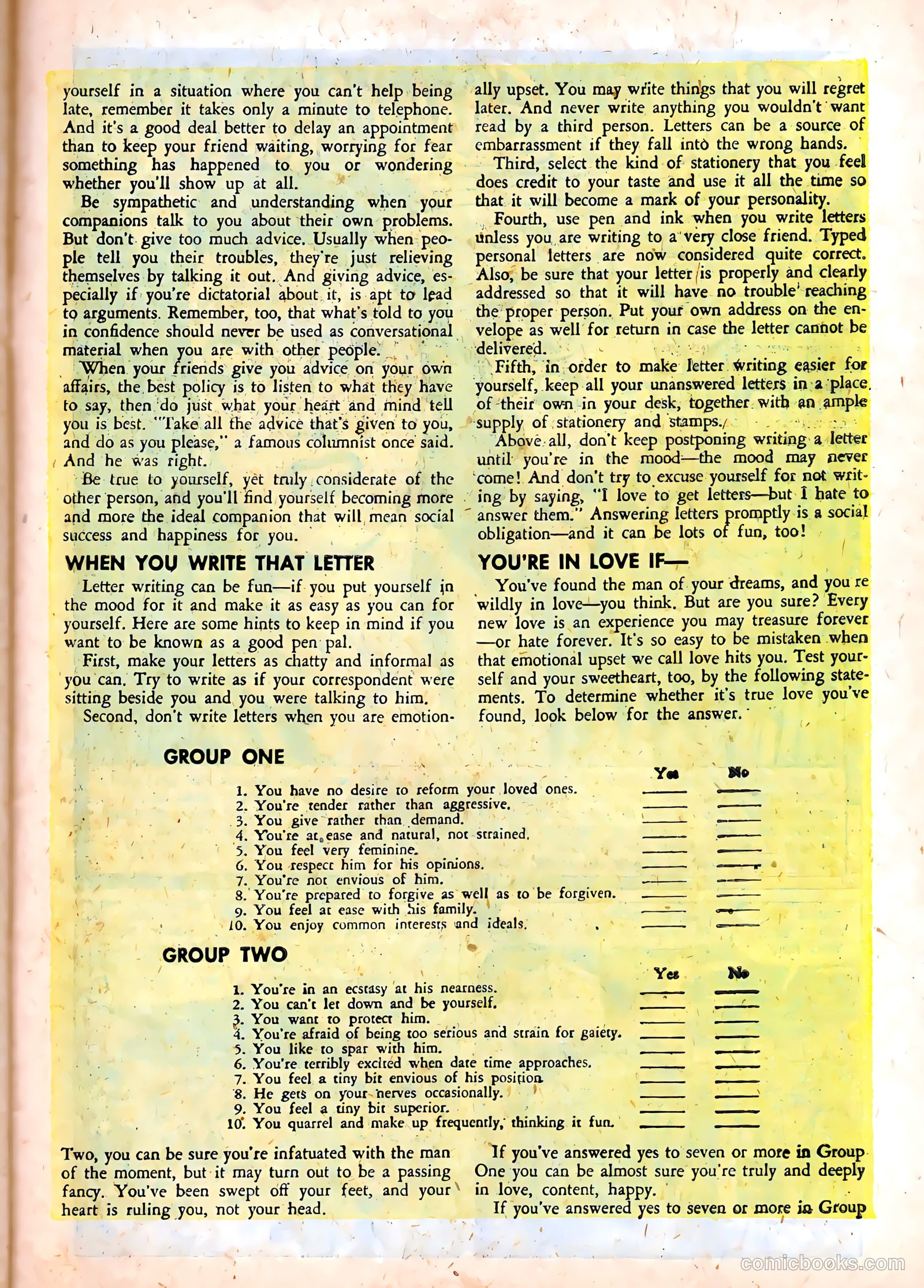 Complete Love Magazine #170 (1951) — page 27 of 36