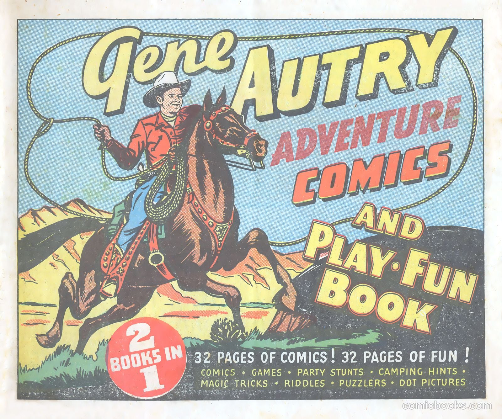 Gene Autry Adventure Comics and Play-Fun Book #[nn]