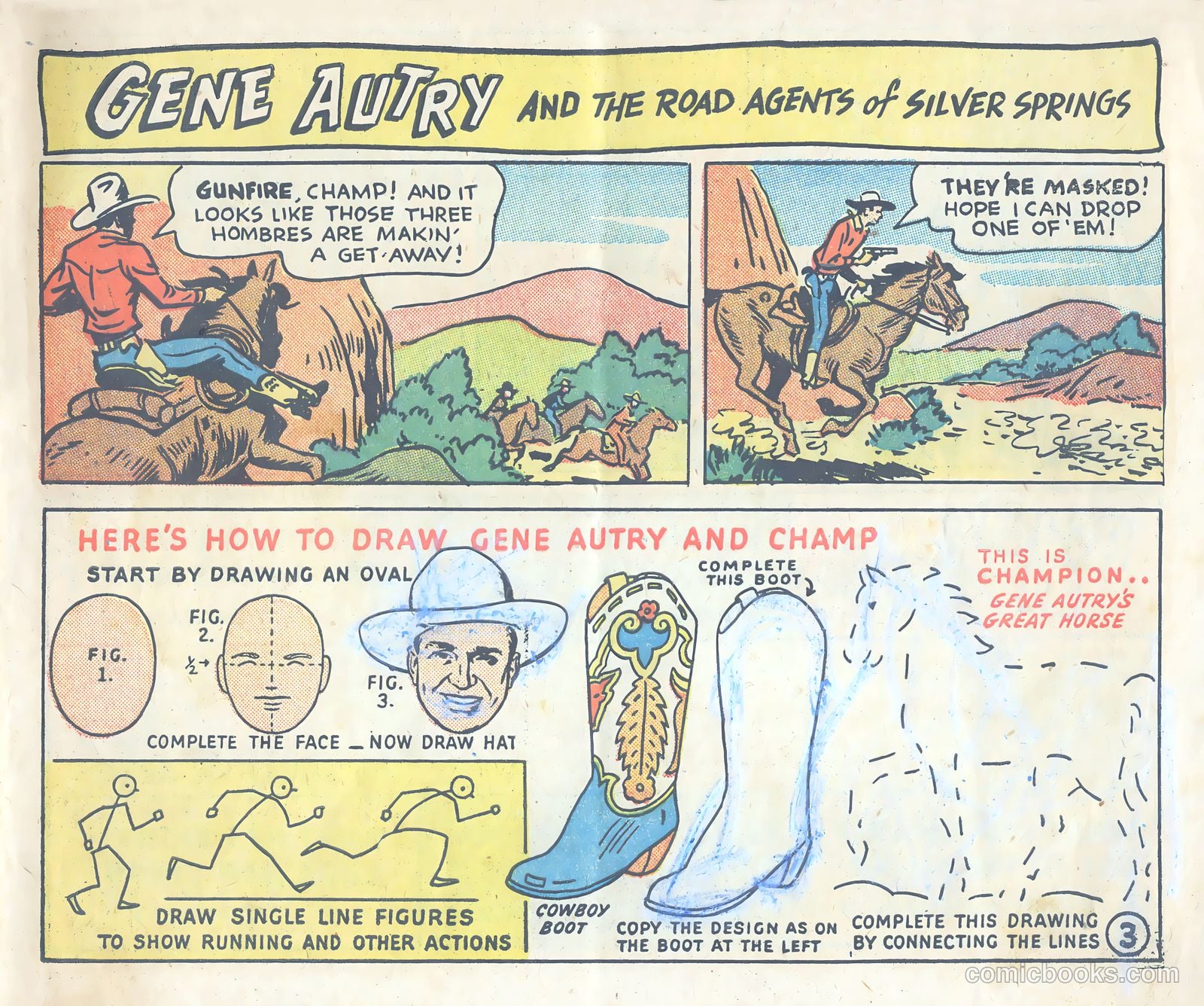 Gene Autry Adventure Comics and Play-Fun Book #[nn] (1947) — page 3 of 33