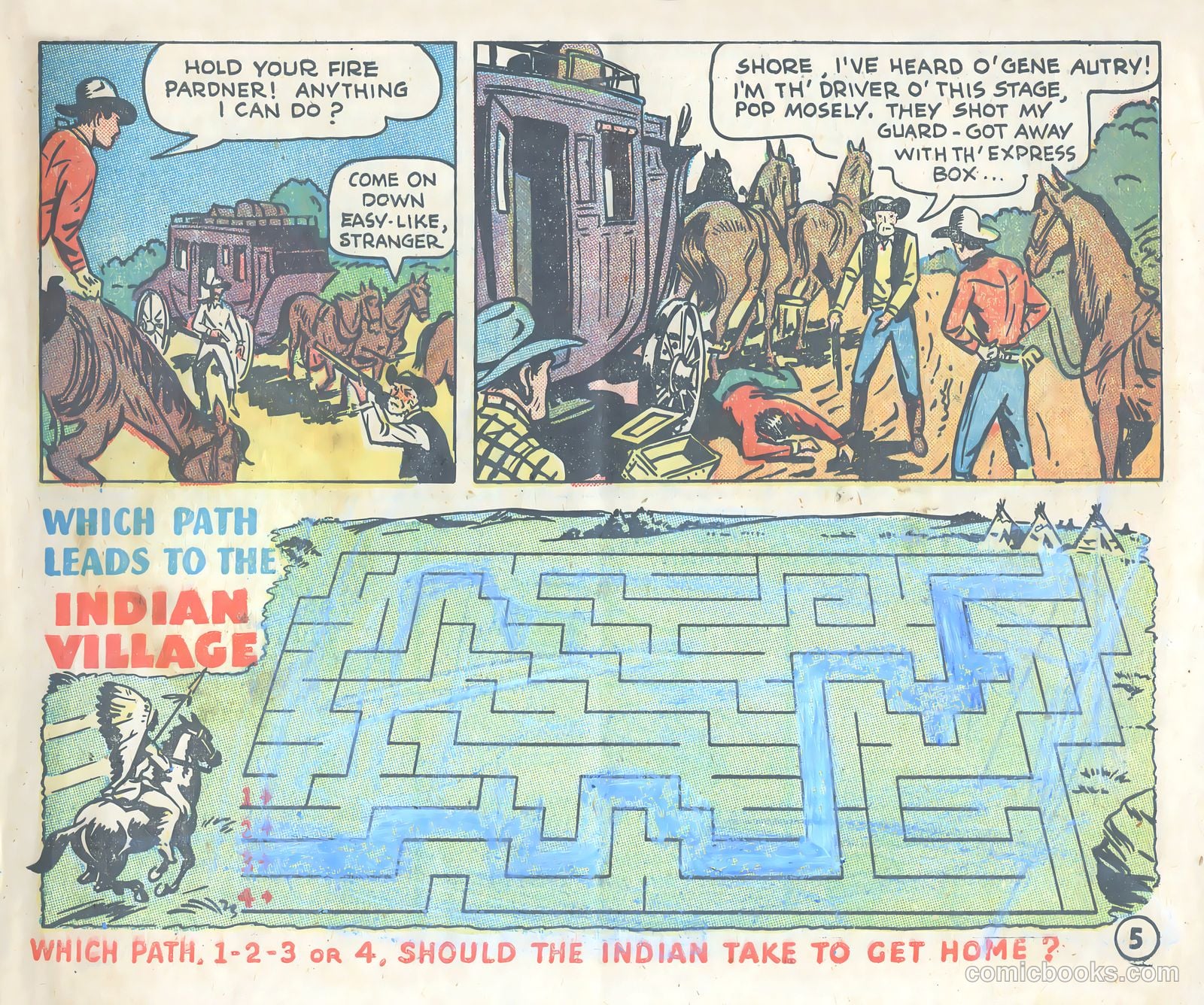 Gene Autry Adventure Comics and Play-Fun Book #[nn] (1947) — page 5 of 33