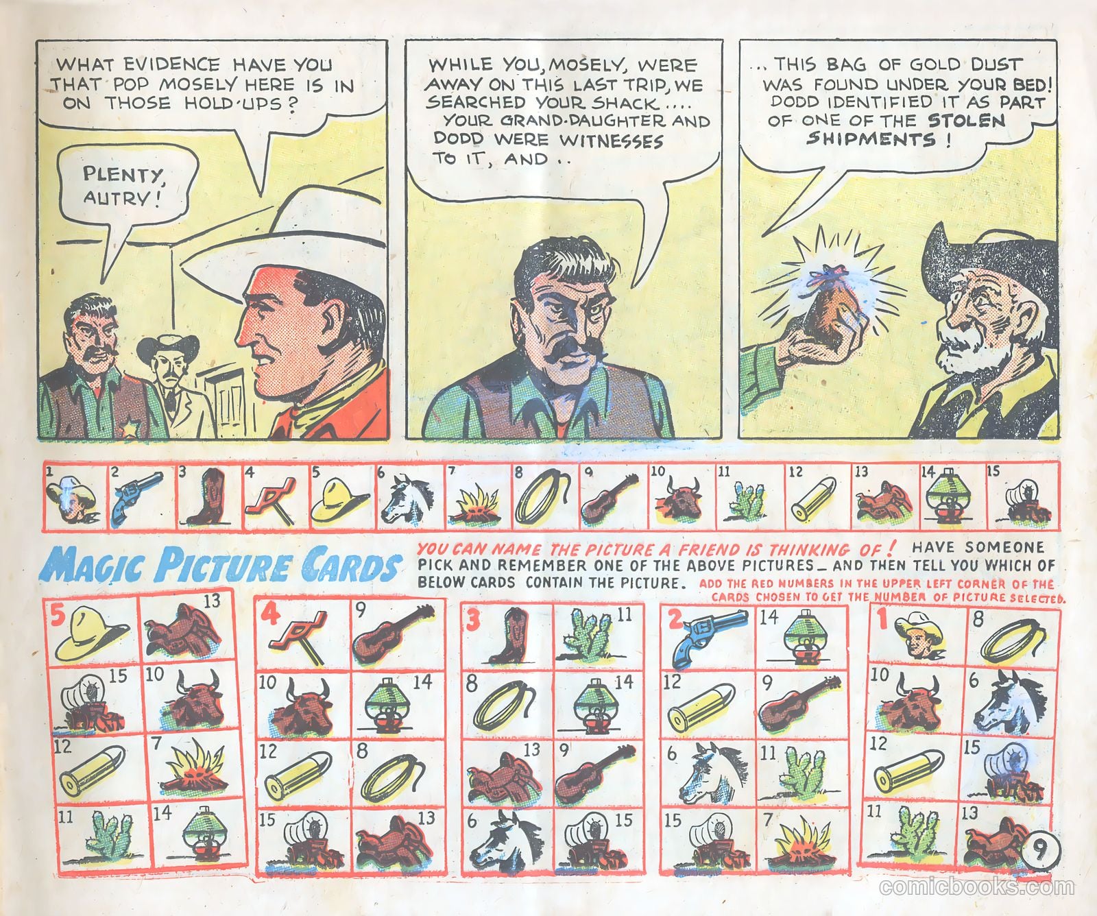 Gene Autry Adventure Comics and Play-Fun Book #[nn] (1947) — page 9 of 33