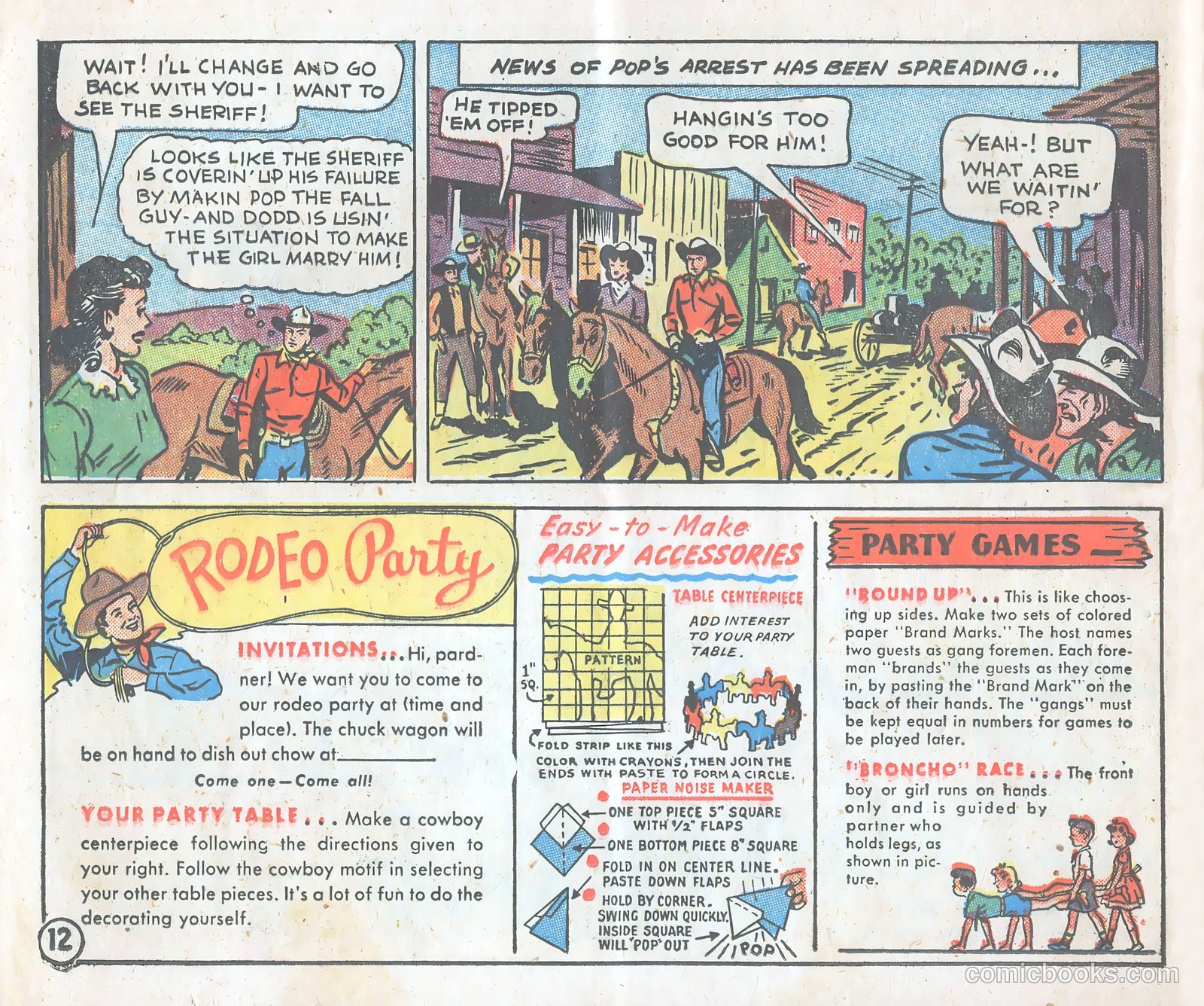 Gene Autry Adventure Comics and Play-Fun Book #[nn] (1947) — page 12 of 33