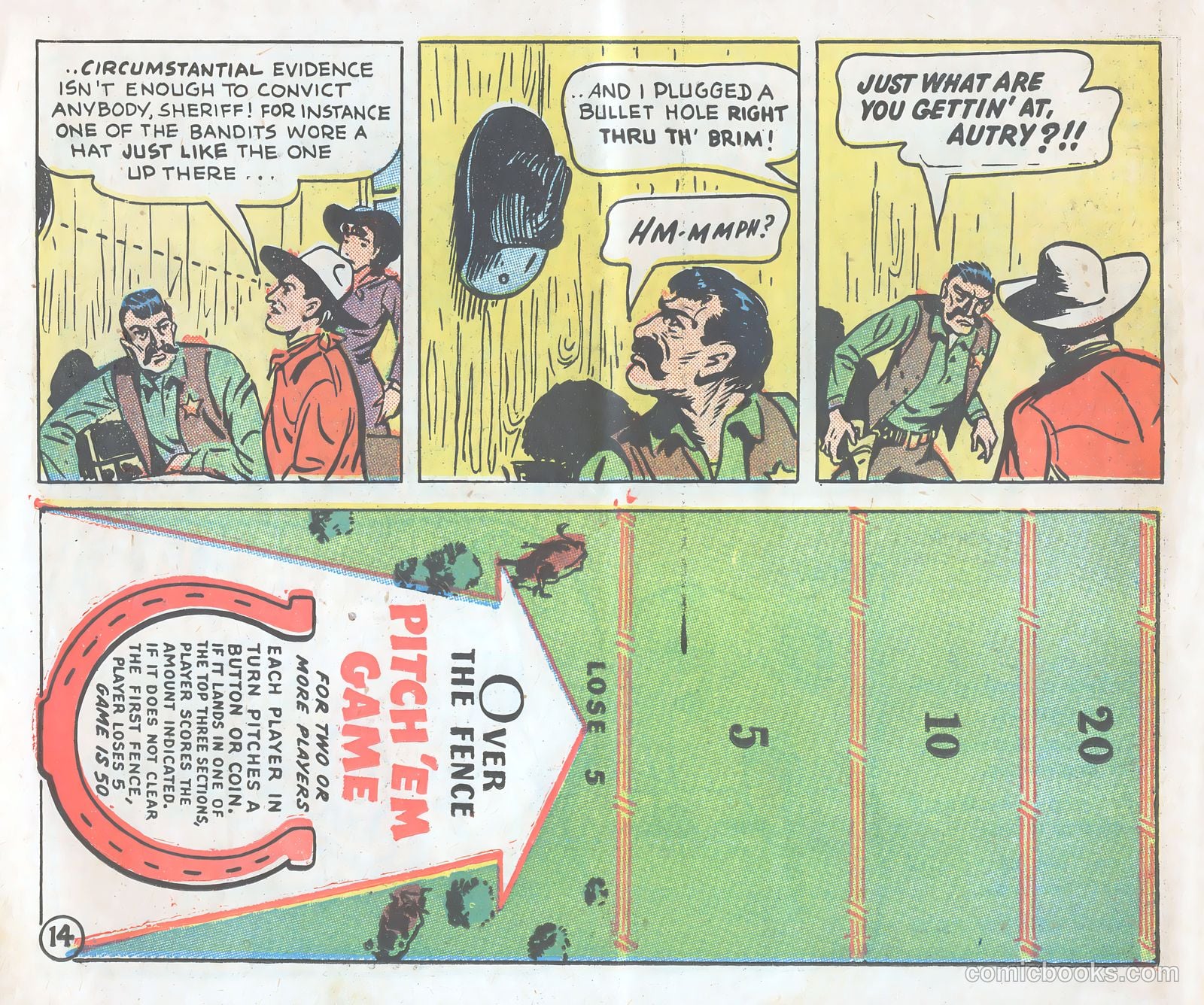 Gene Autry Adventure Comics and Play-Fun Book #[nn] (1947) — page 14 of 33