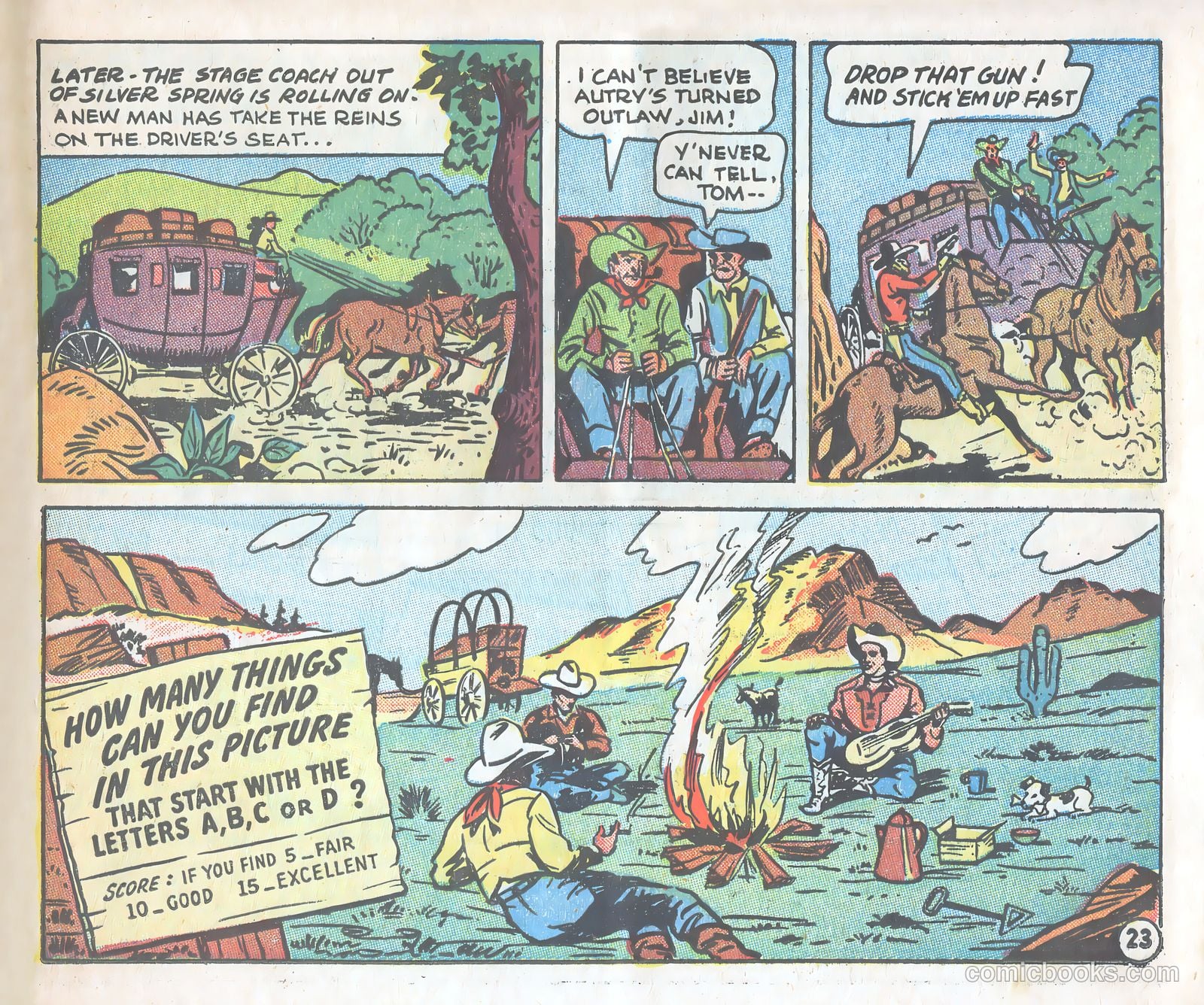 Gene Autry Adventure Comics and Play-Fun Book #[nn] (1947) — page 23 of 33