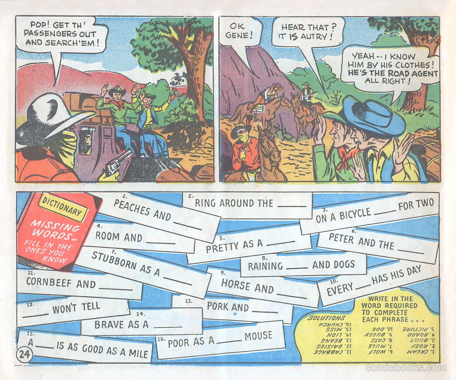Gene Autry Adventure Comics and Play-Fun Book #[nn] (1947) — page 24 of 33