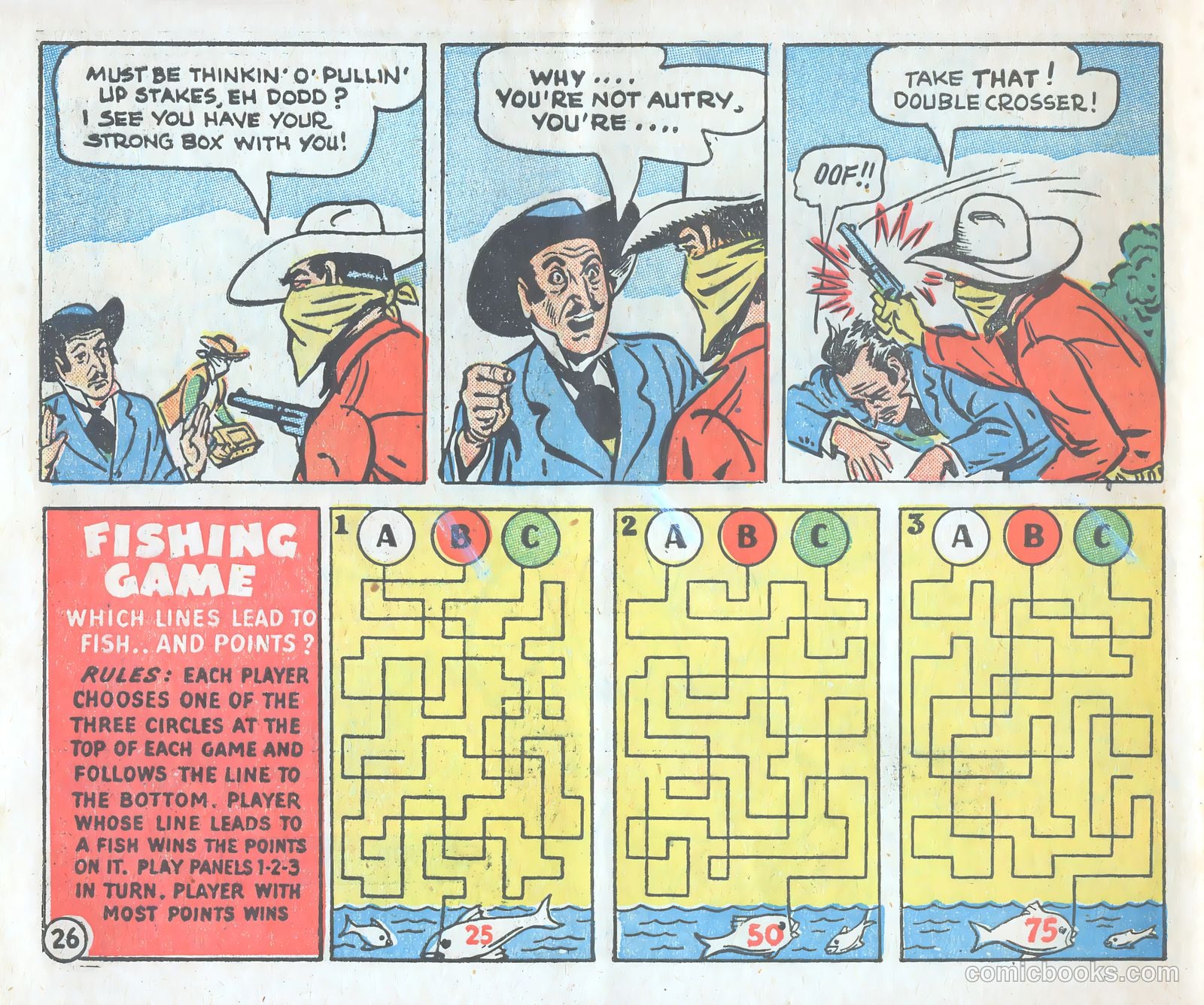 Gene Autry Adventure Comics and Play-Fun Book #[nn] (1947) — page 26 of 33