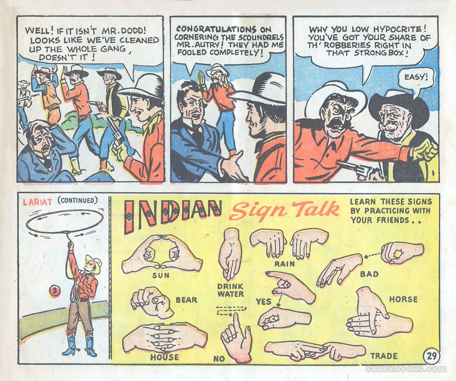 Gene Autry Adventure Comics and Play-Fun Book #[nn] (1947) — page 29 of 33