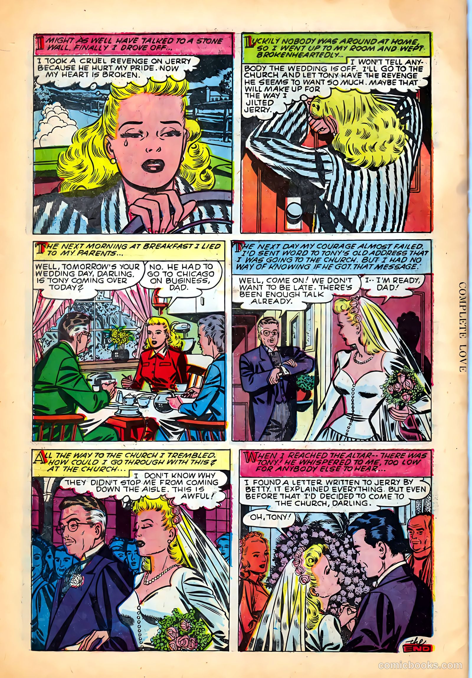 Complete Love Magazine #182 (1951) — page 34 of 36