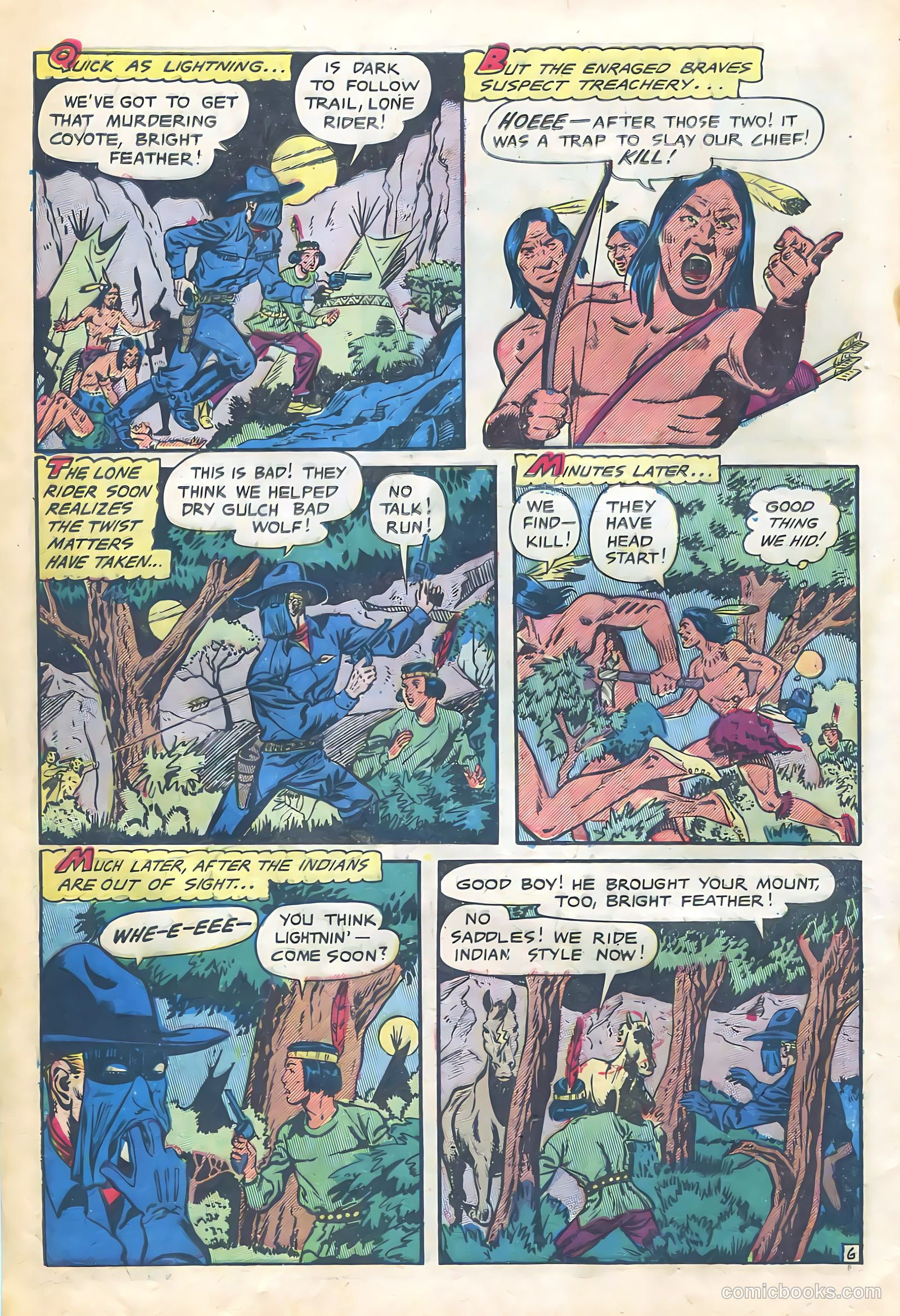The Lone Rider #12 (1950) — page 8 of 36