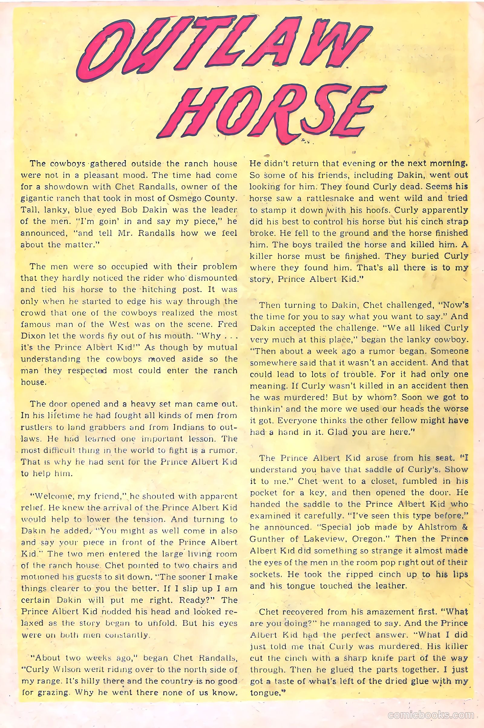 The Lone Rider #12 (1950) — page 17 of 36