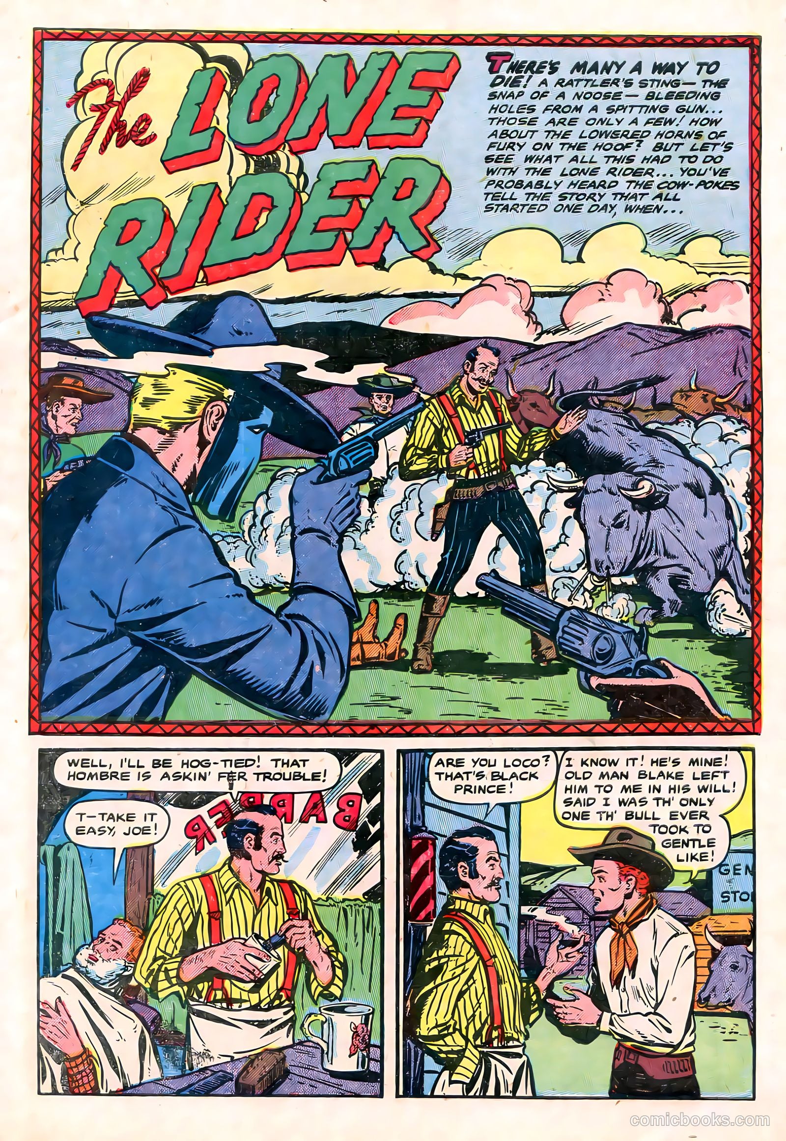 The Lone Rider #2 (1950) — page 3 of 52