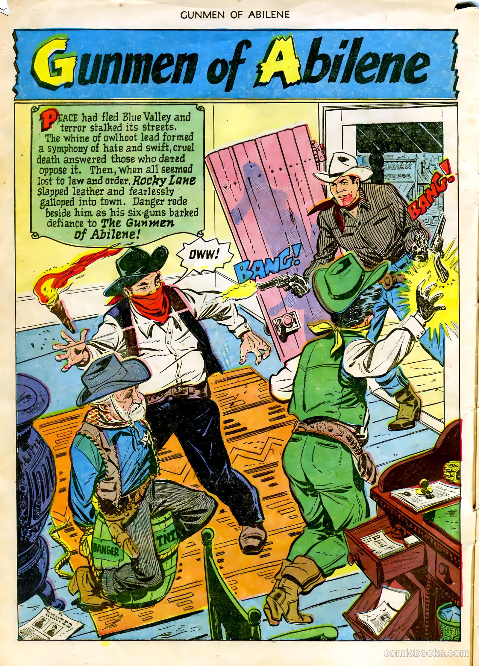 Fawcett Movie Comic 7 - Gunmen of Abilene #1 — page 4 of 36