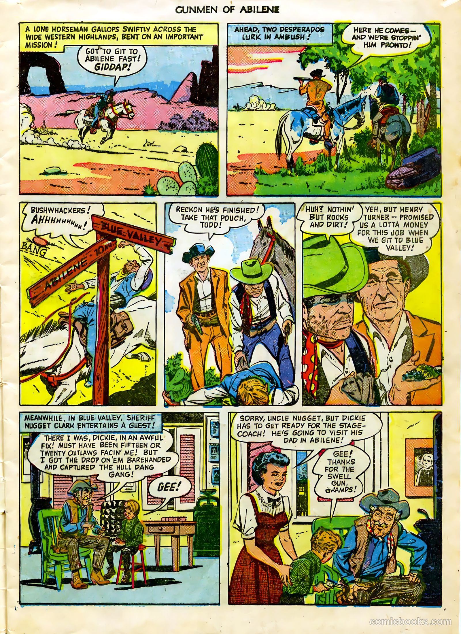 Fawcett Movie Comic 7 - Gunmen of Abilene #1 — page 5 of 36