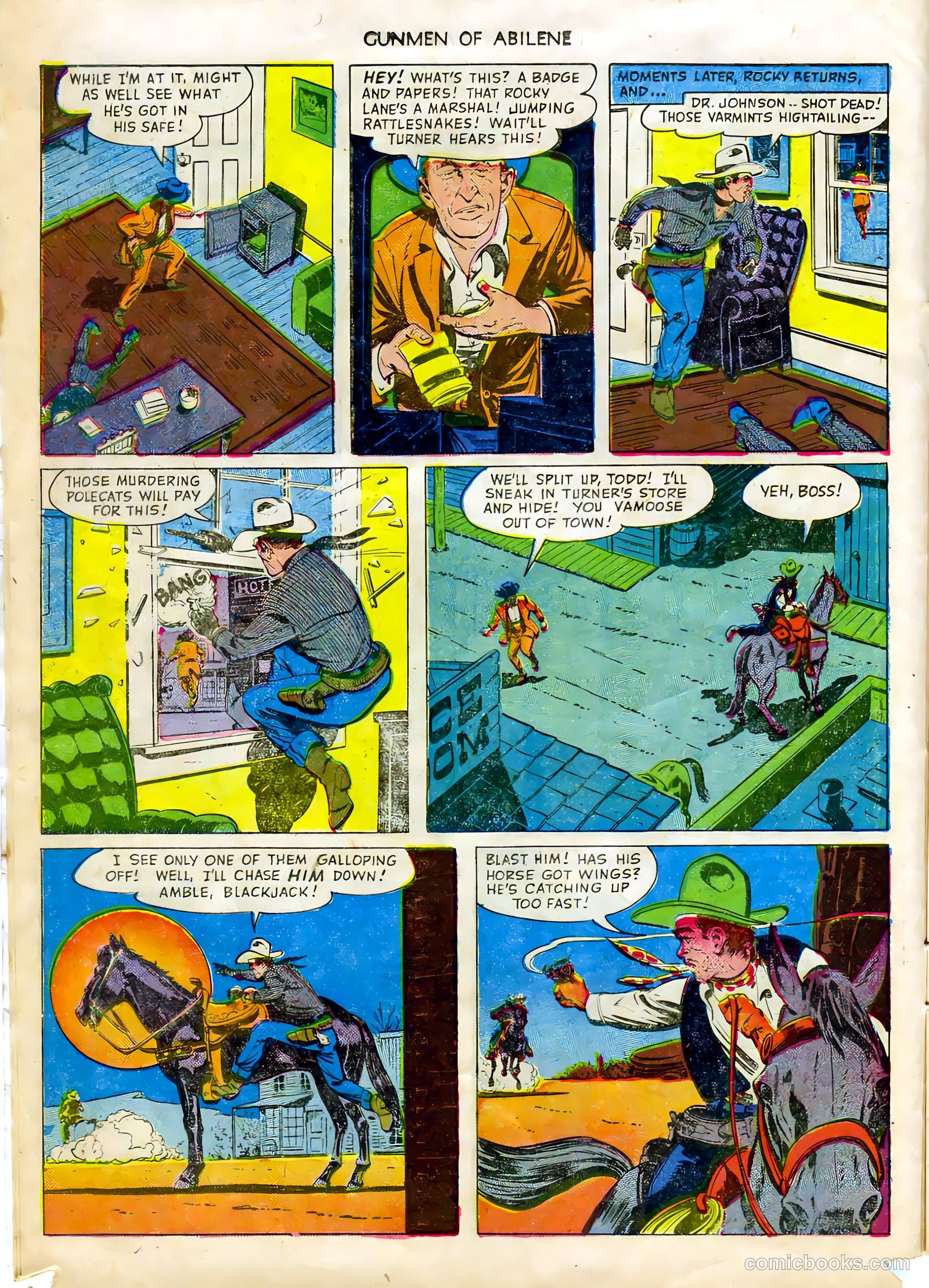 Fawcett Movie Comic 7 - Gunmen of Abilene #1 — page 14 of 36