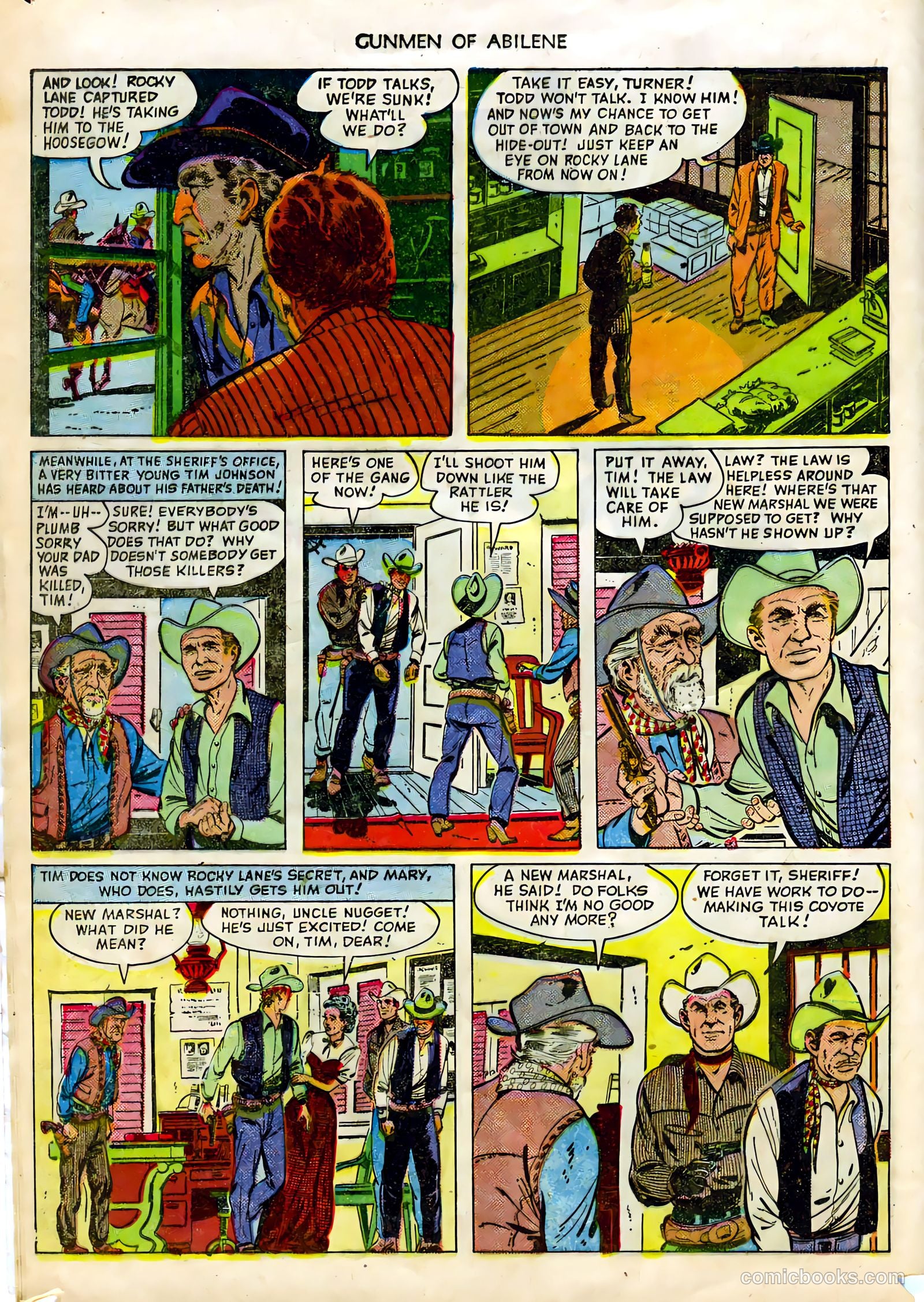 Fawcett Movie Comic 7 - Gunmen of Abilene #1 — page 16 of 36